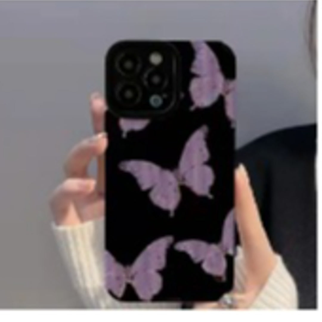 Peeperly Butterfly Stripe Textured Soft Cases