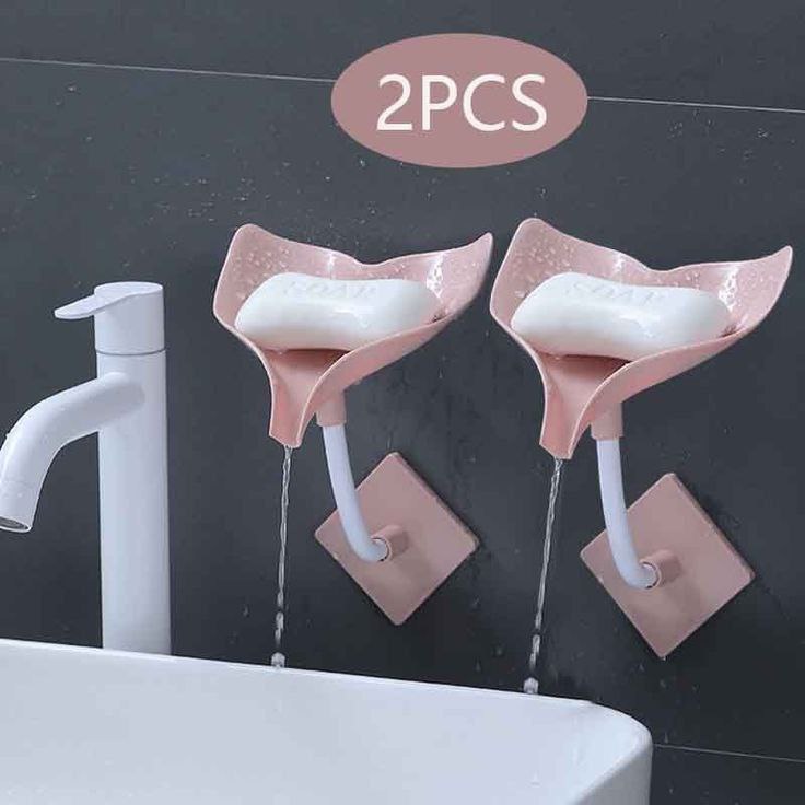 Catterton Self Draining Whale Shape Soap Dish (Pack Of 2)