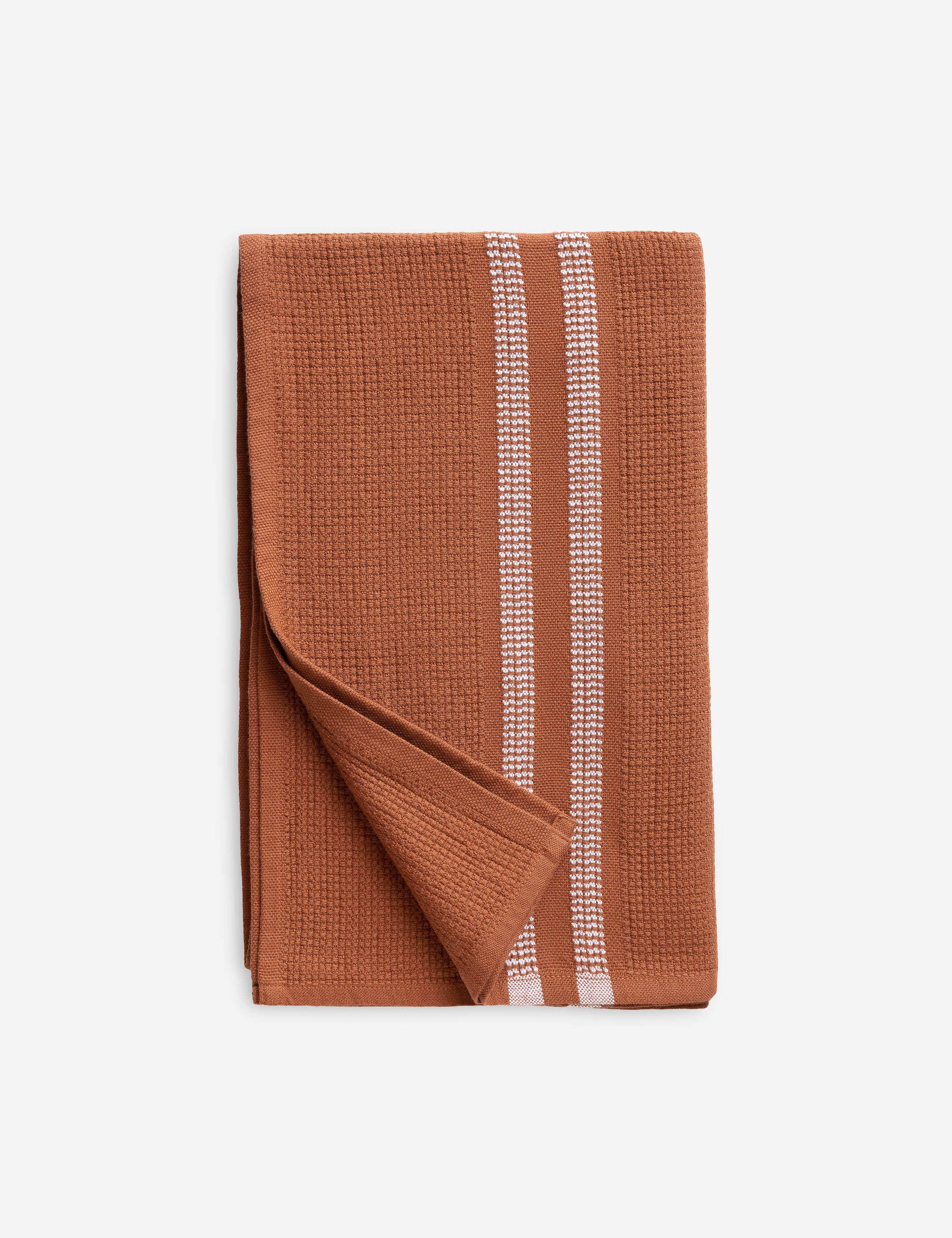 Lulu and Georgia Organic Block Rib Bath Towel by Mungo