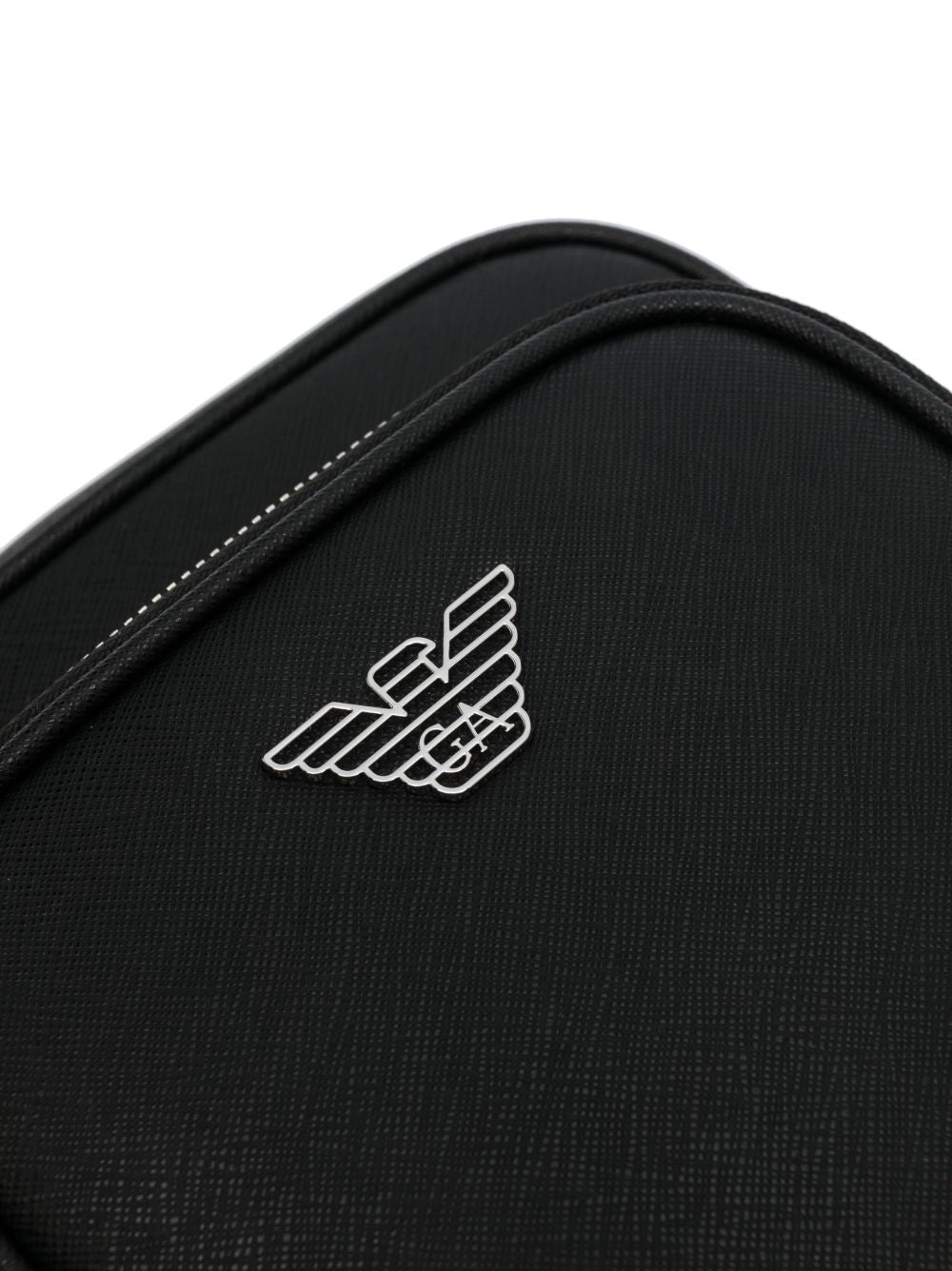 Emporio Armani Leather Top Zip Bag - view 2