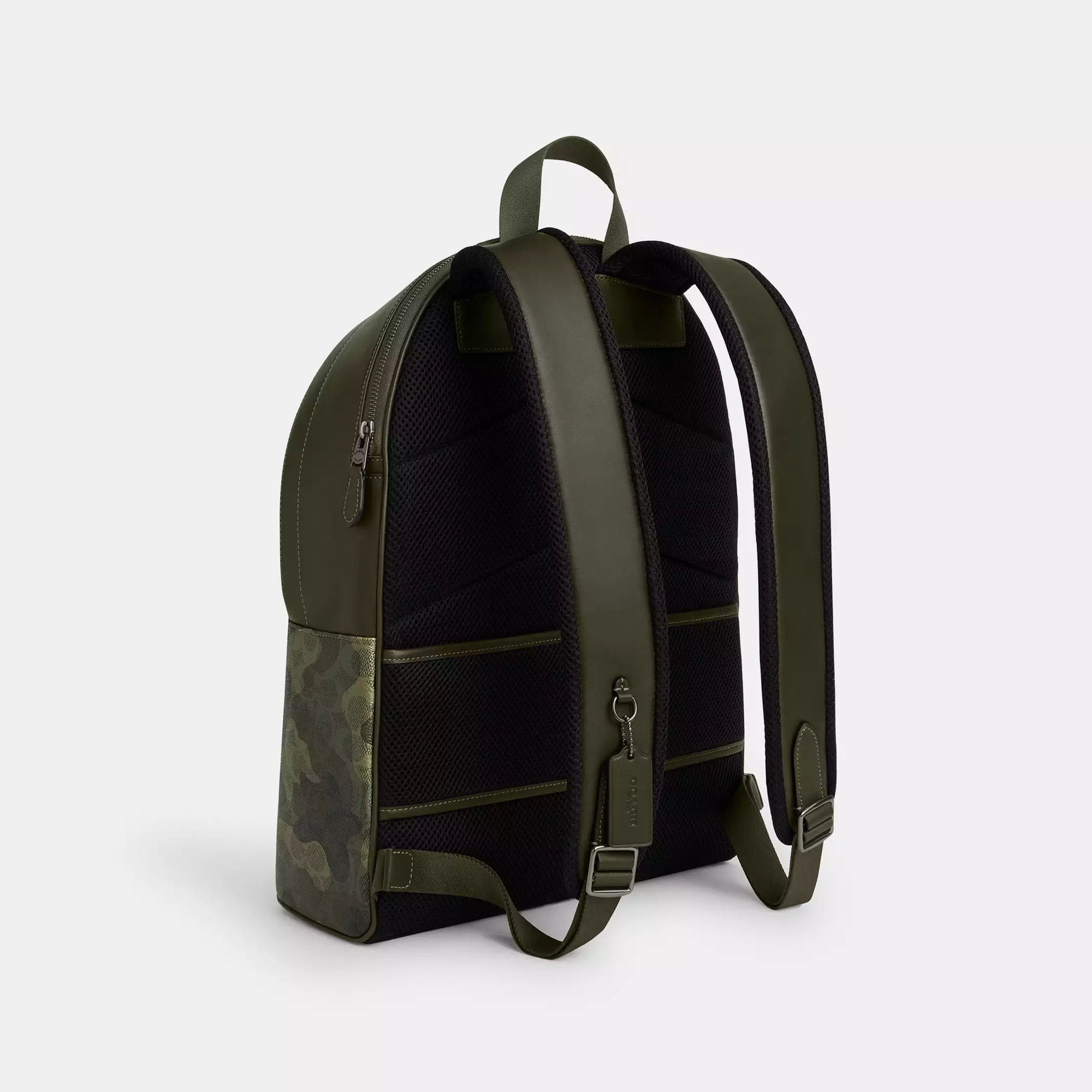 Coach West Backpack In Signature Camo Print signature canvas/Qb/Dark Shamrock Multi - view 2