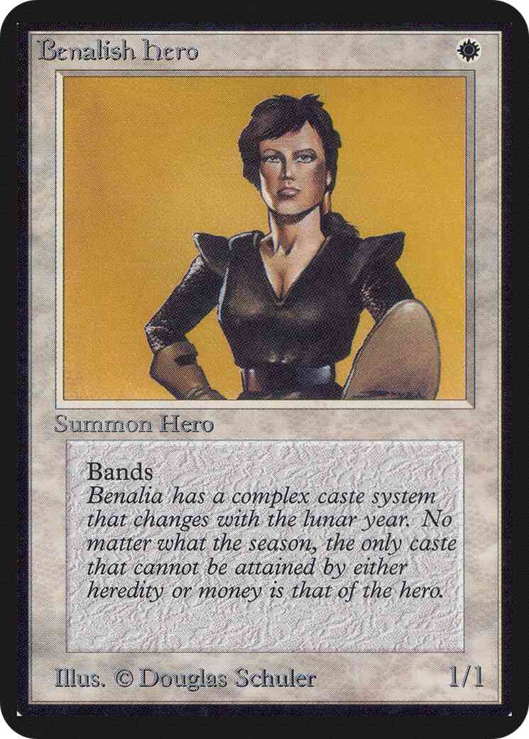 Benalish hero 4 – Magic Benalish Hero [4] [Limited Edition Alpha] [Non-Foil]