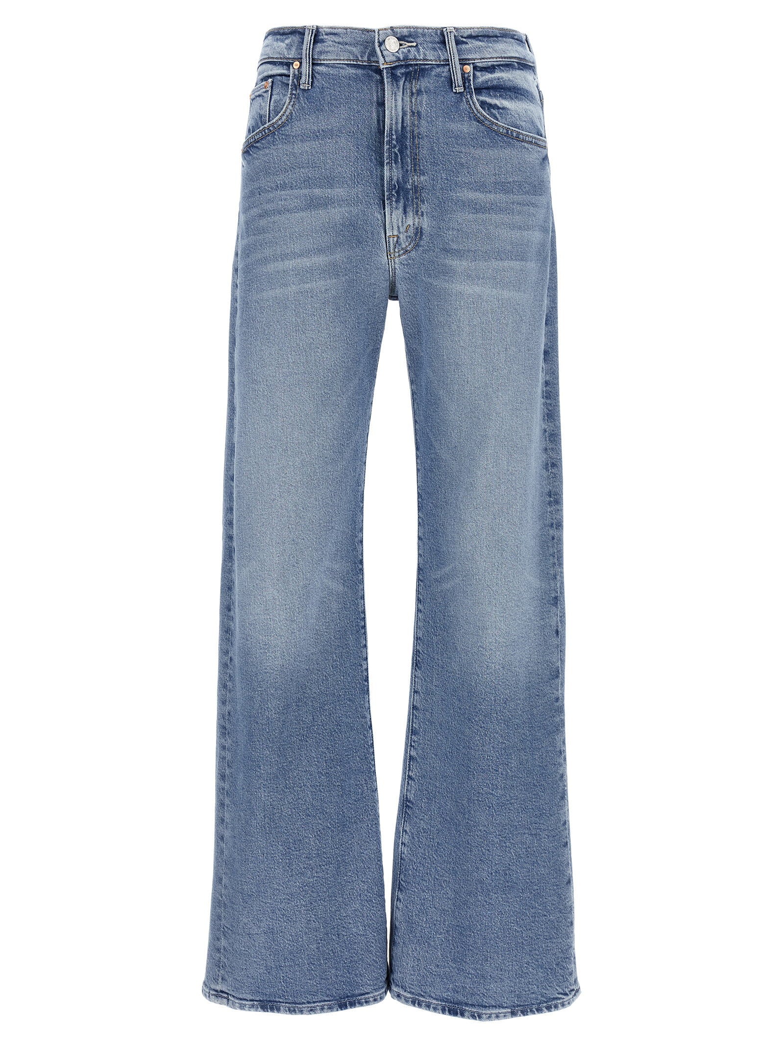 Mother The Lasso Sneak Jeans – 59% co, 40% ly, 1% ea