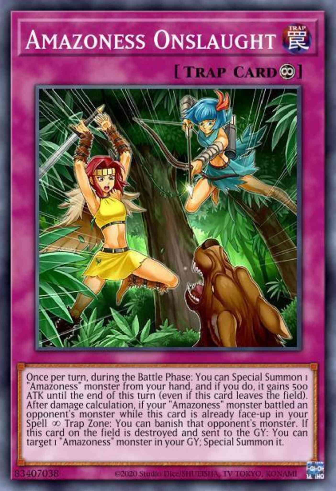 Yu-Gi-Oh! Amazoness Onslaught - LEDU-EN011 - Rare - 1st Edition