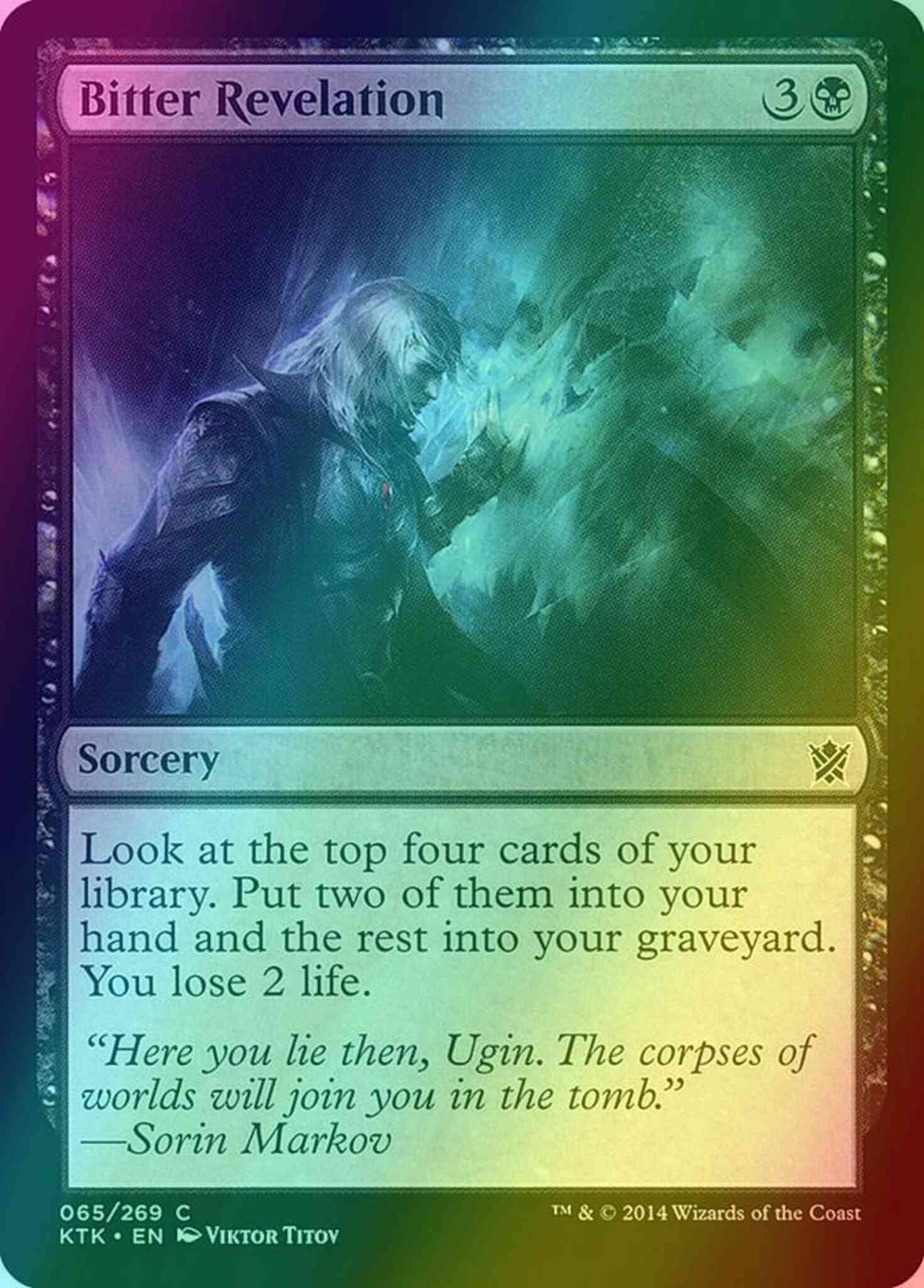 Bitter revelation 65 – Magic Bitter Revelation [65] [Khans Of Tarkir] [Foil]