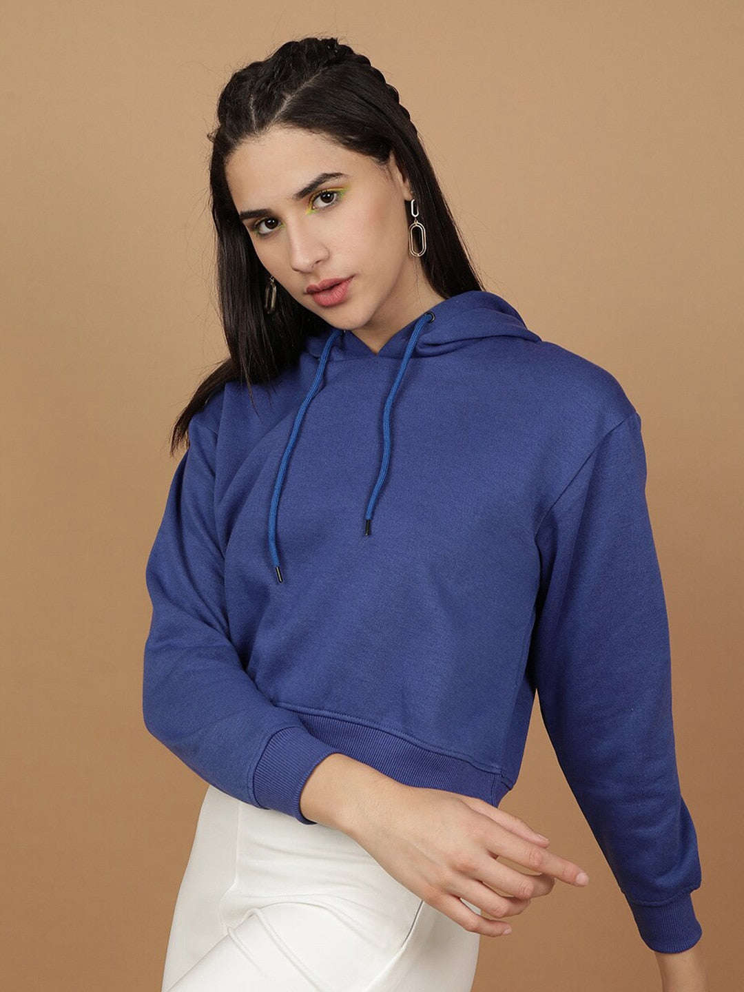 Freehand By The Indian Garage Co Women's Solid Regular Fit Sweatshirt - view 5