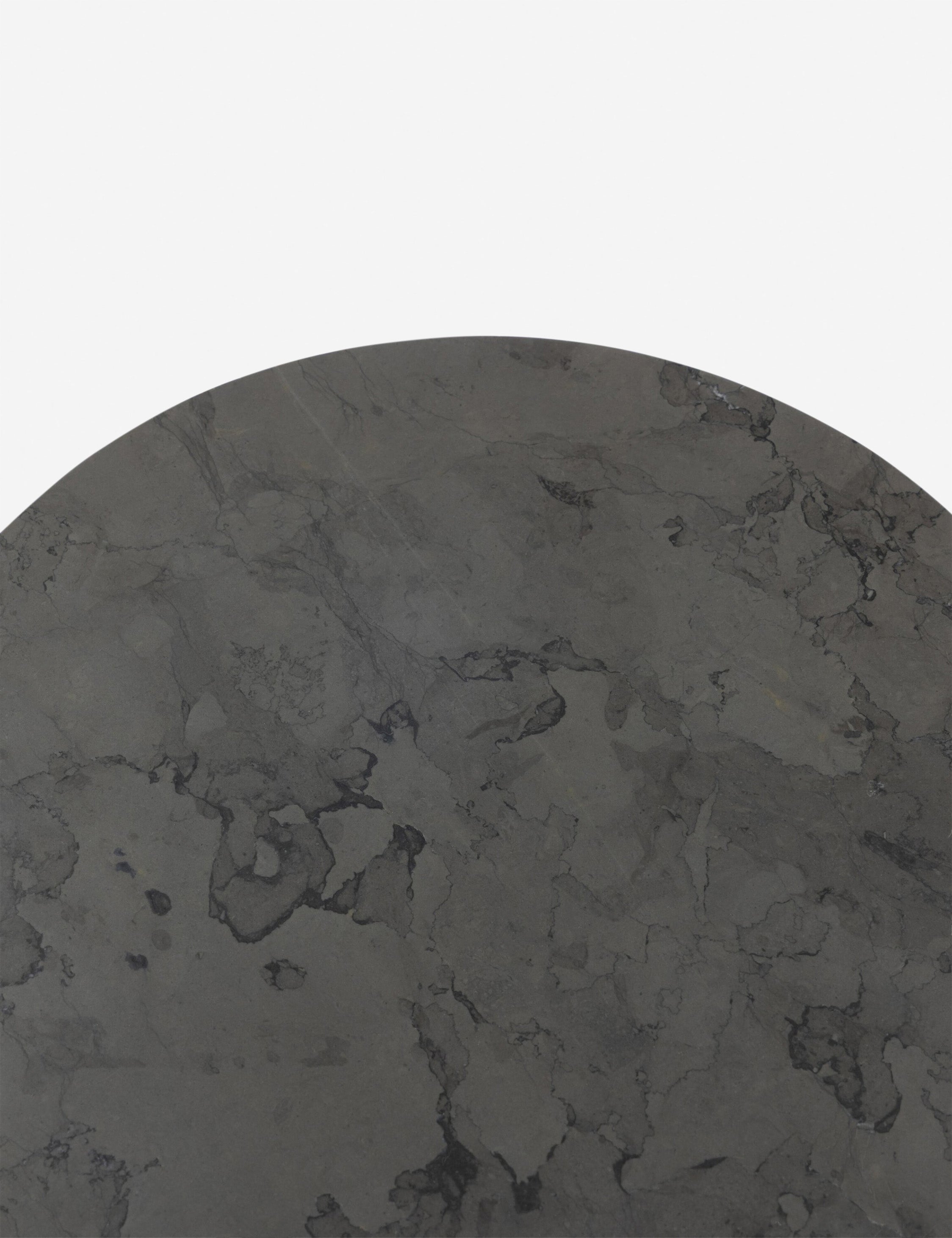 Lulu and Georgia Acala Round Side Table – Grey Marble - view 7