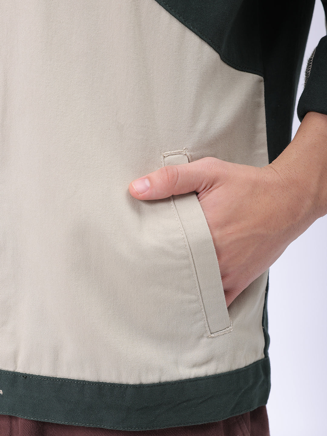 The Indian Garage Co Men's Green Regular Fit Mix & Match Overshirt - view 8