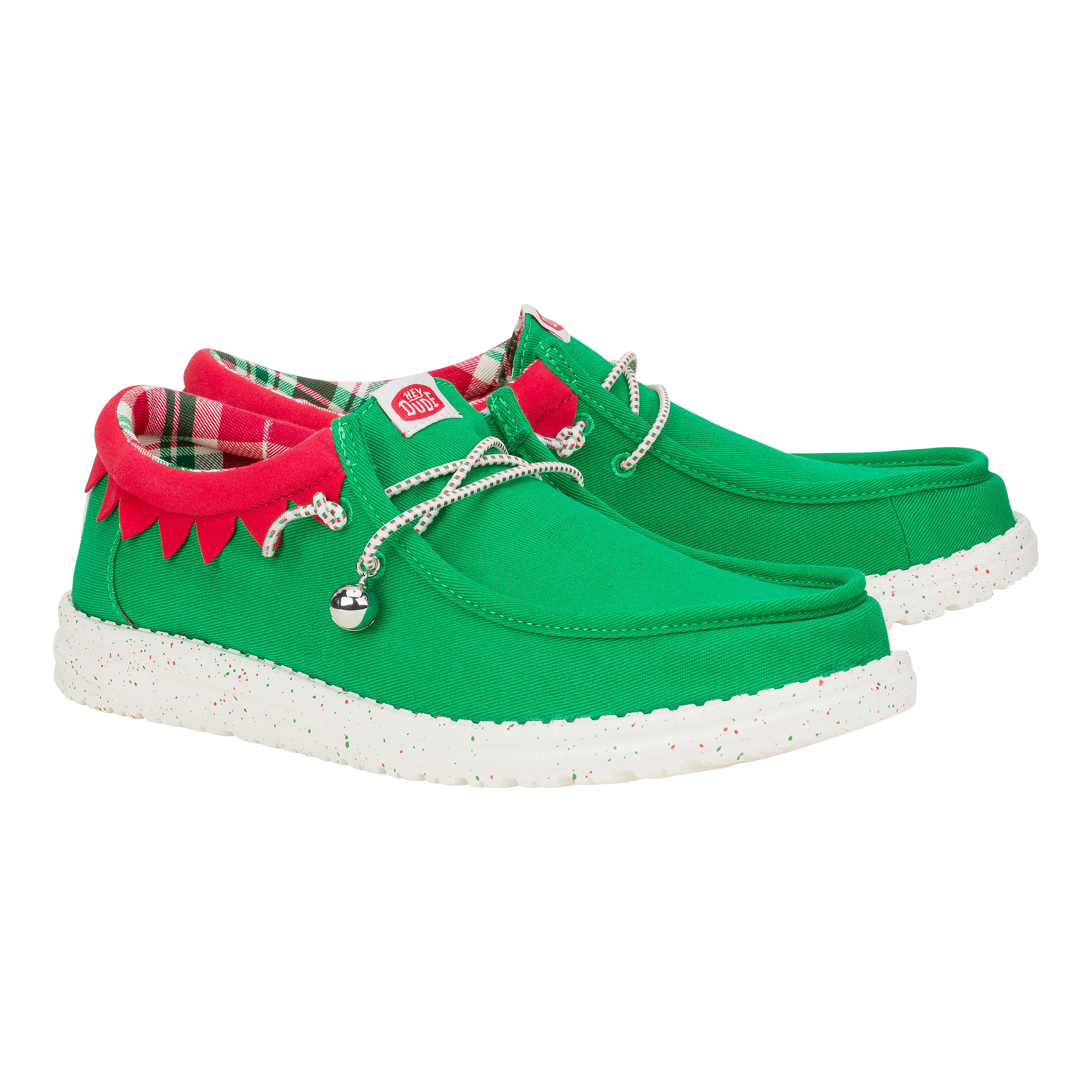 HEYDUDE shoes Wally Holiday Elf - Green/Red – Men's - view 2