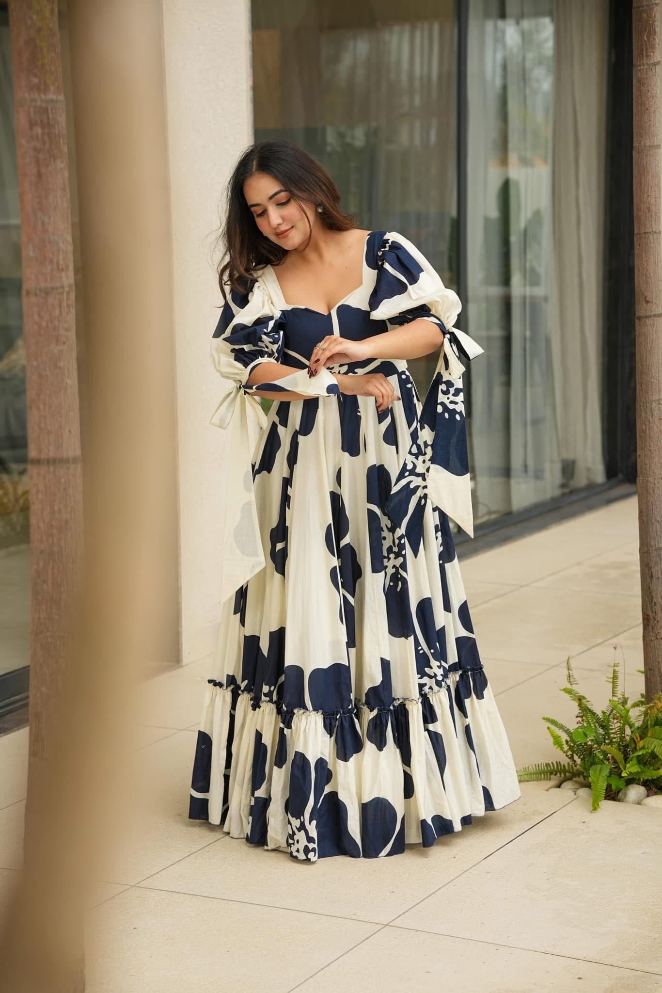 Idaho-o Galaxy white cotton maxi - view 3