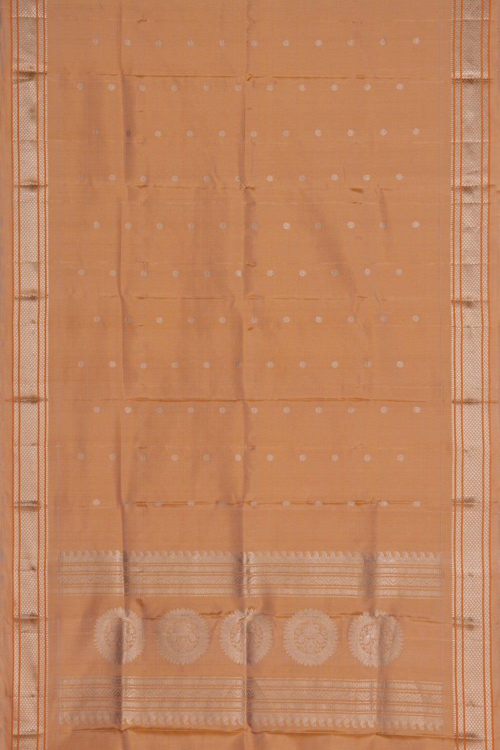 Kalanjali Gadwal Silk Beige Dupatta - view 3