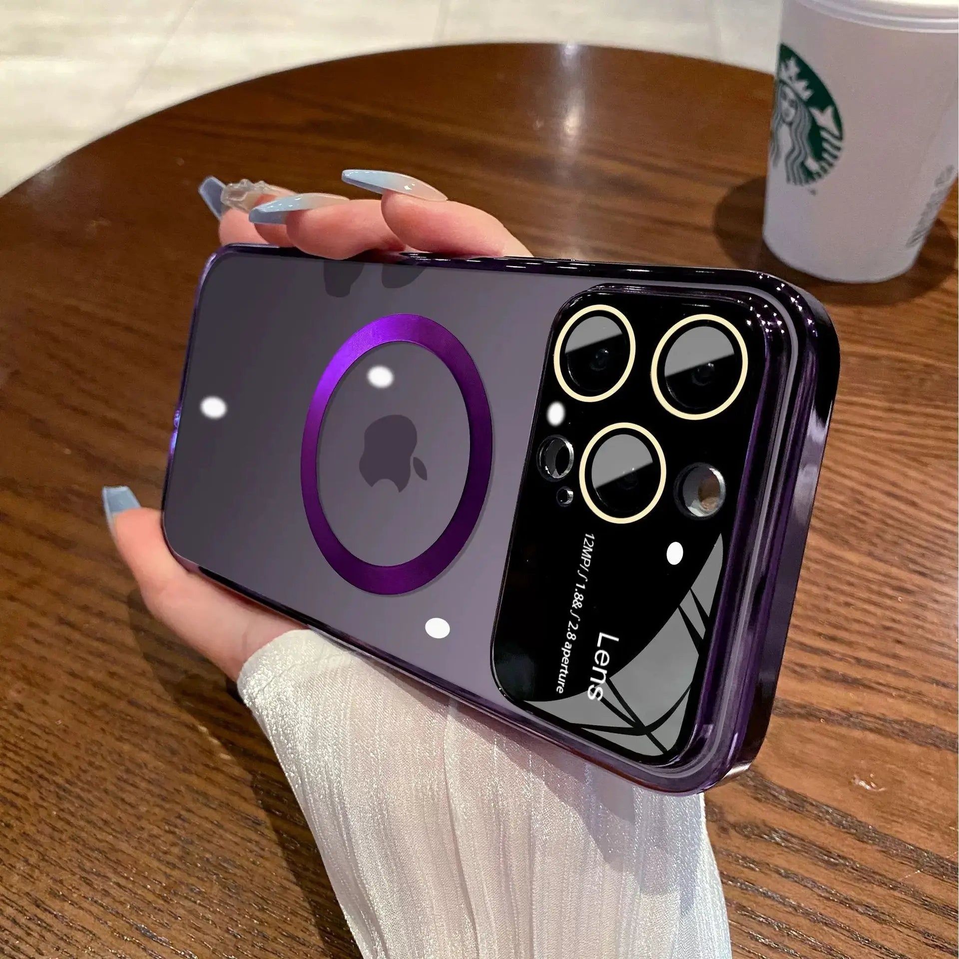 Apple iPhone 14 Series Magnetic Plating Acrylic MagSafe Case
