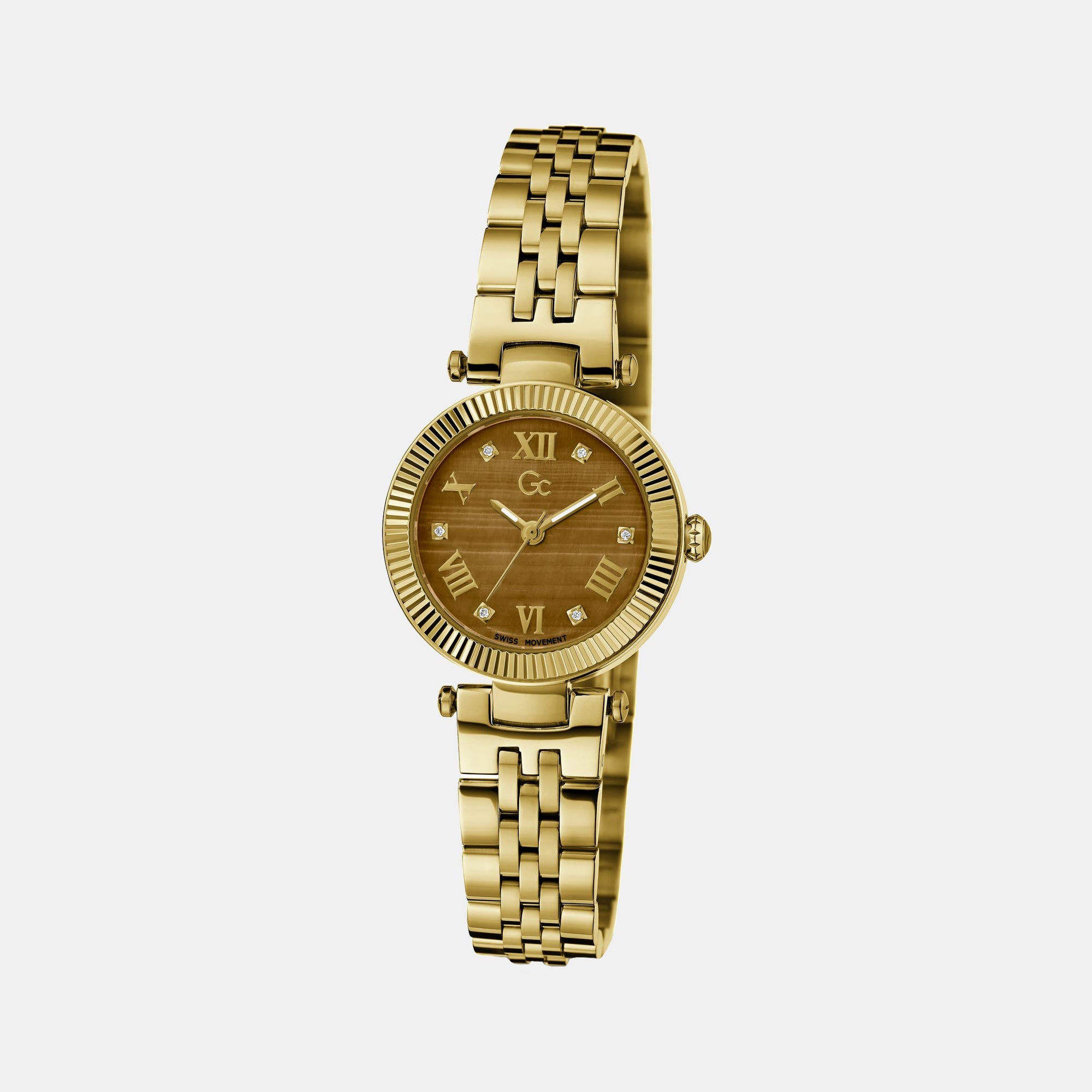 GC Flair Small Women Quartz Brown Dial Analog Stainless Steel Watch Z02005L4MF - view 4