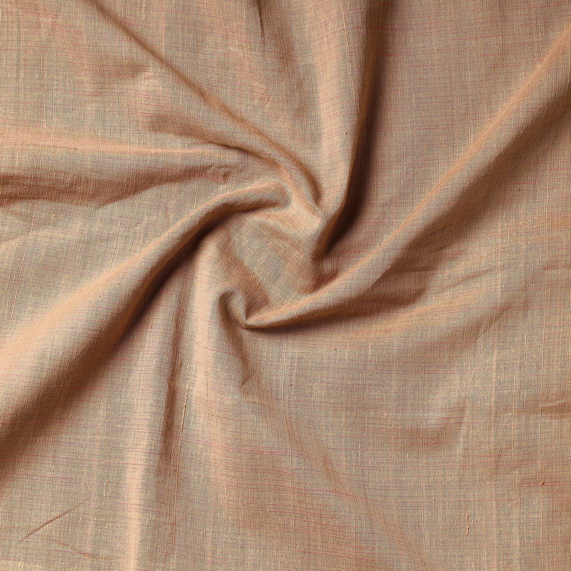 ITOKRI CRAFTS INITIATIVE Brown - Godavari Jamdani Pure Handloom Cotton Precut Fabric - view 2