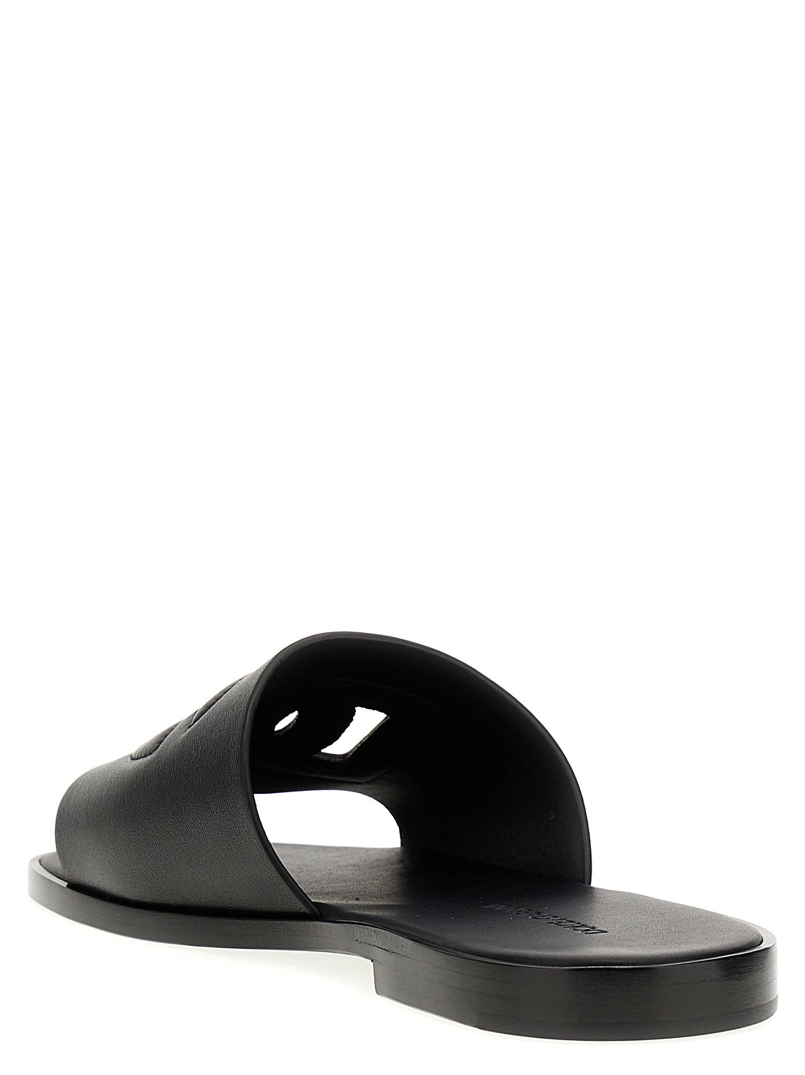 Dolce & Gabbana Logo Slides – 100% leather - view 2