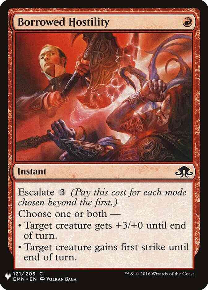 Borrowed hostility emn-121 – Magic Borrowed Hostility [EMN-121] [The List] [Non-Foil]