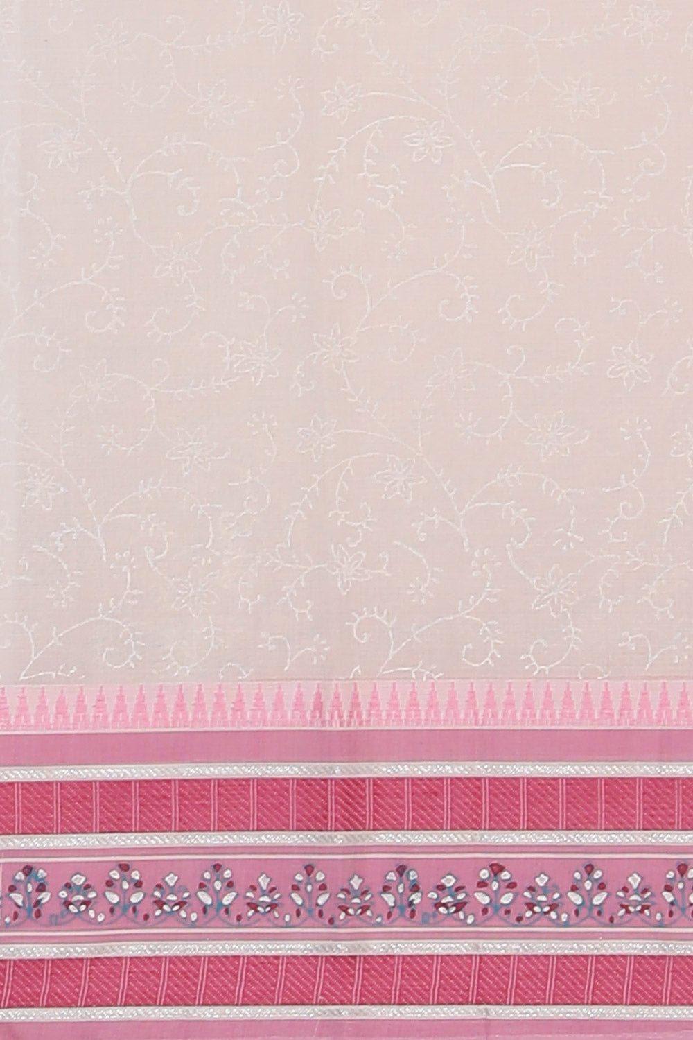 Kalanjali Ethnics Hand block printed cotton saree - view 5