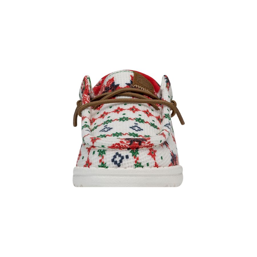 HEYDUDE shoes Wally Toddler Ugly Sweater Cool Yule - Holiday Cream - view 4