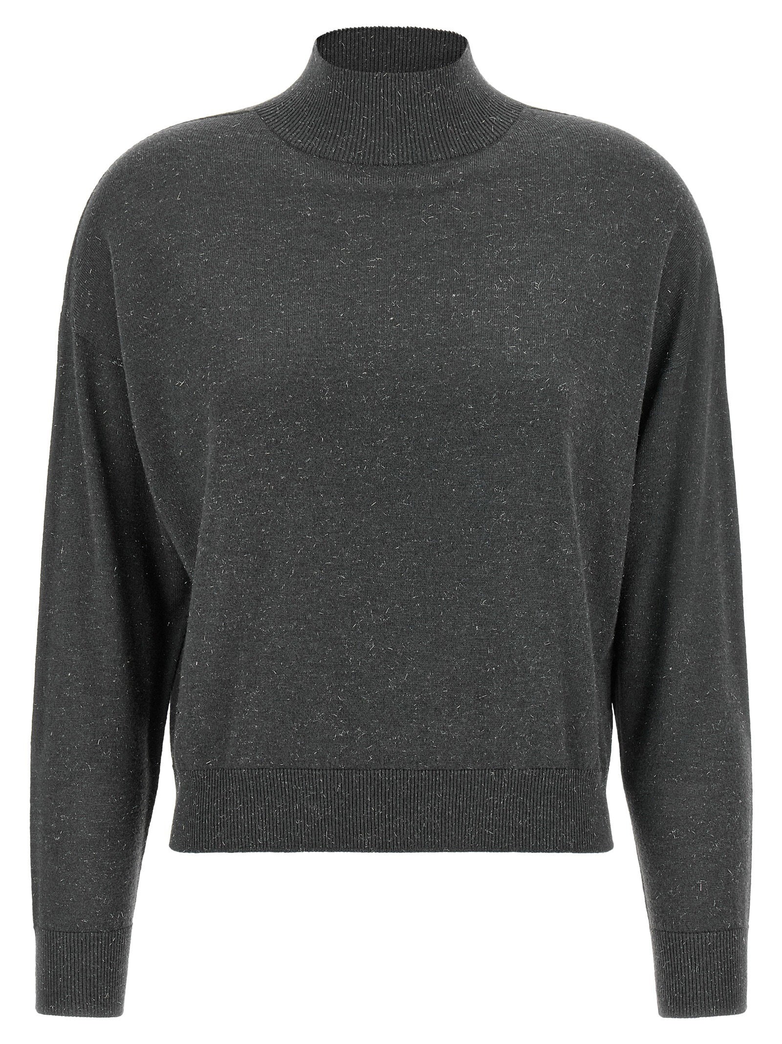 Peserico Lamé Thread Turtleneck Sweater – 78% wv, 21% vi, 1% pl