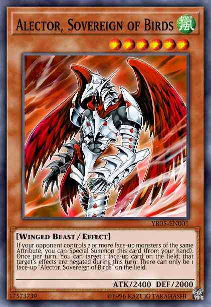 Yu-Gi-Oh! Alector, Sovereign of Birds - YR05-EN001 - Ultra Rare - Limited