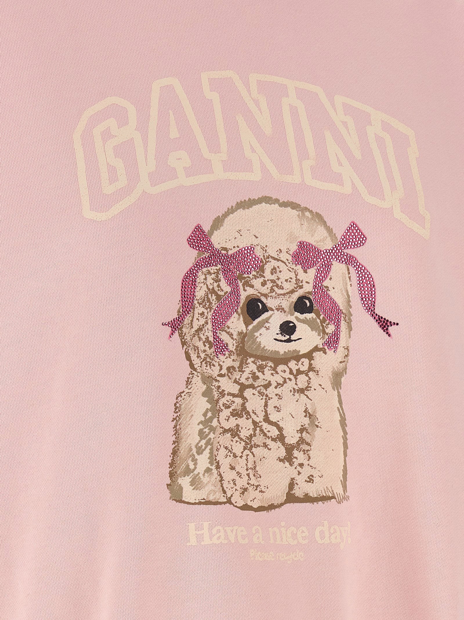 Ganni Front Print Sweatshirt – 100% organic cotton - view 4