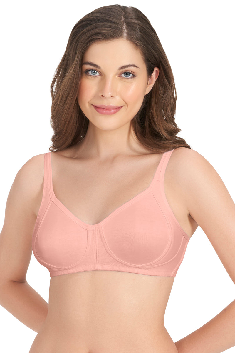 Amante Cool Contour Non-padded Non-wired Support Bra - Impatiens-Pink