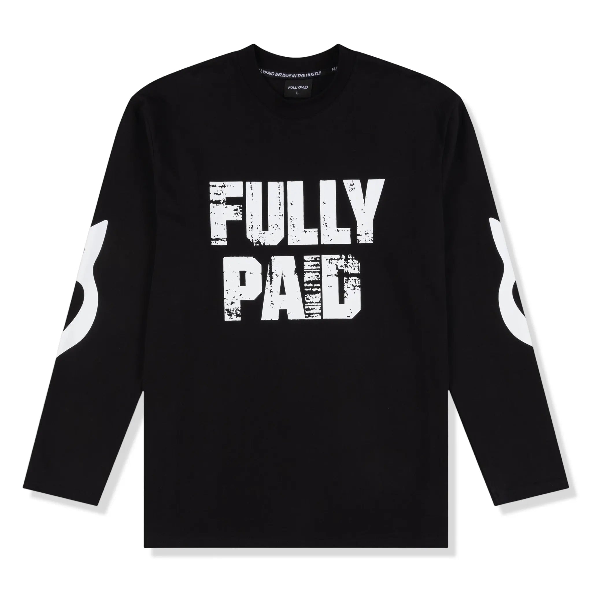 Drift l s – Fully Paid Drift L/S Black White T Shirt
