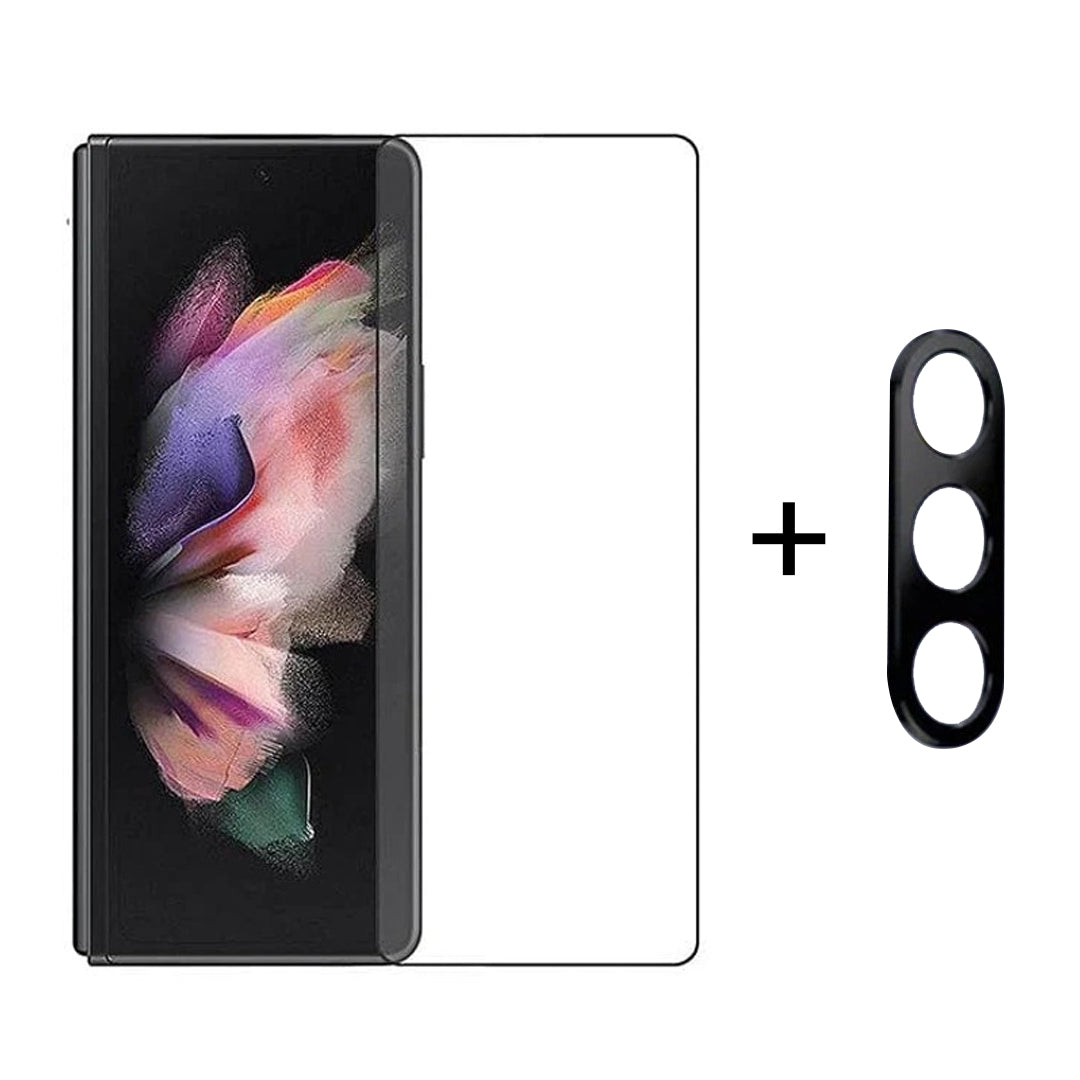 Million Cases Galaxy Z Fold5 (2 in 1 Combo) - Tempered Glass + Camera Lens Protector