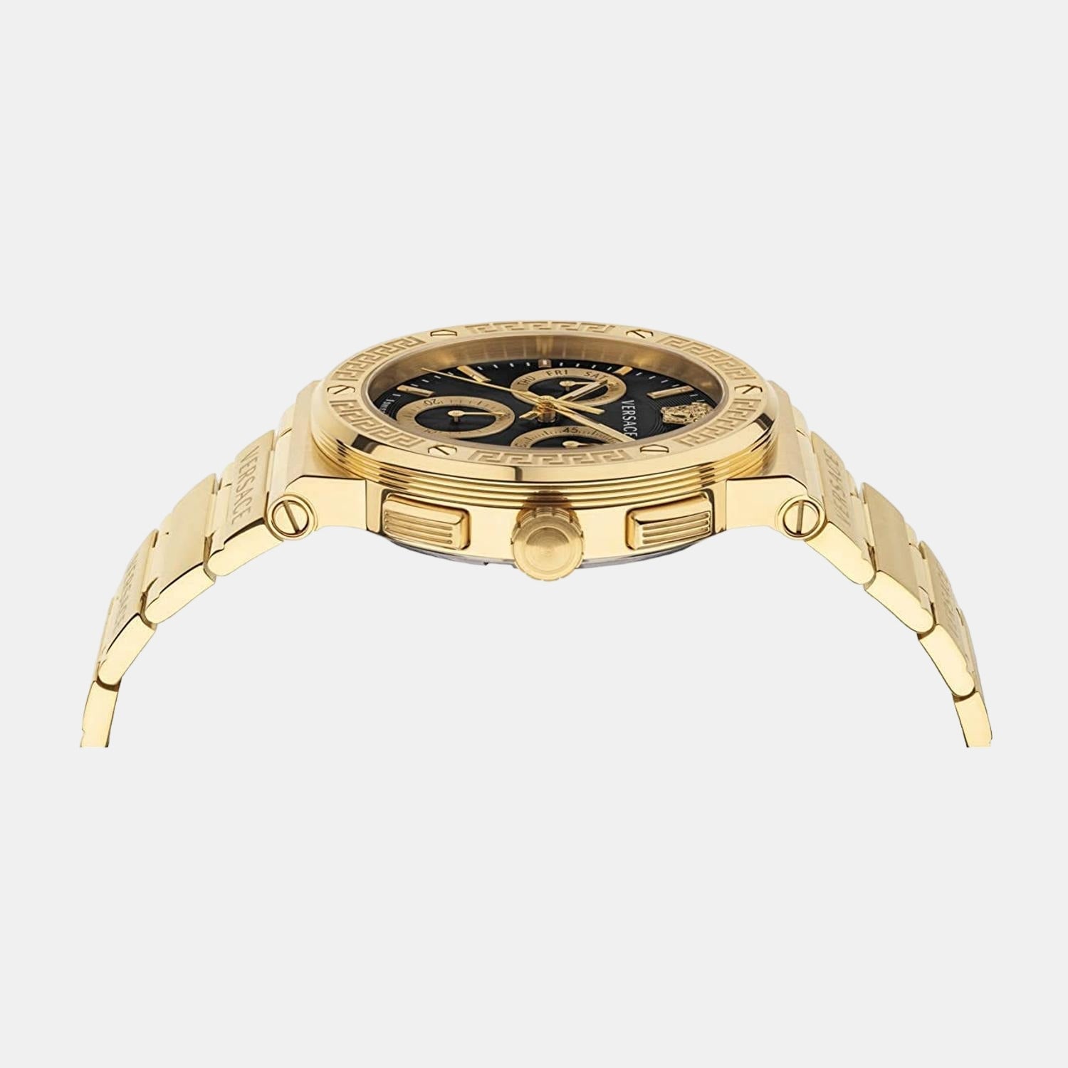 Versace Greca Men Quartz Black Dial Chronograph Stainless Steel Watch VEZ900421 - view 2