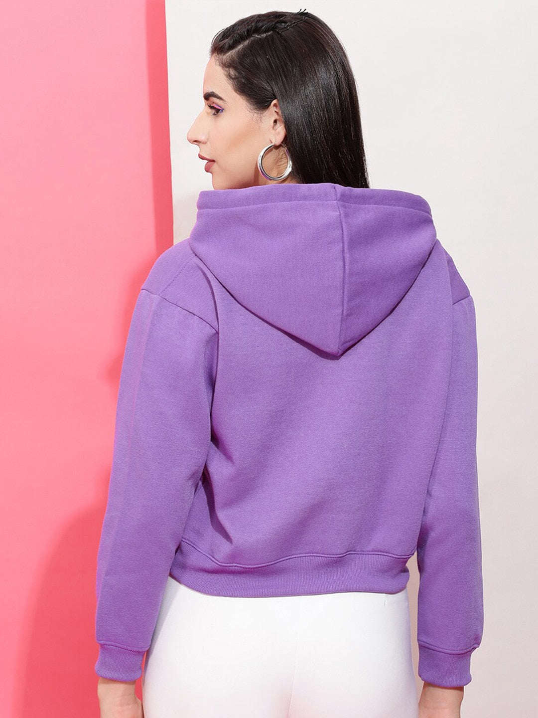 Freehand By The Indian Garage Co Women's Solid Regular Fit Sweatshirt - view 4