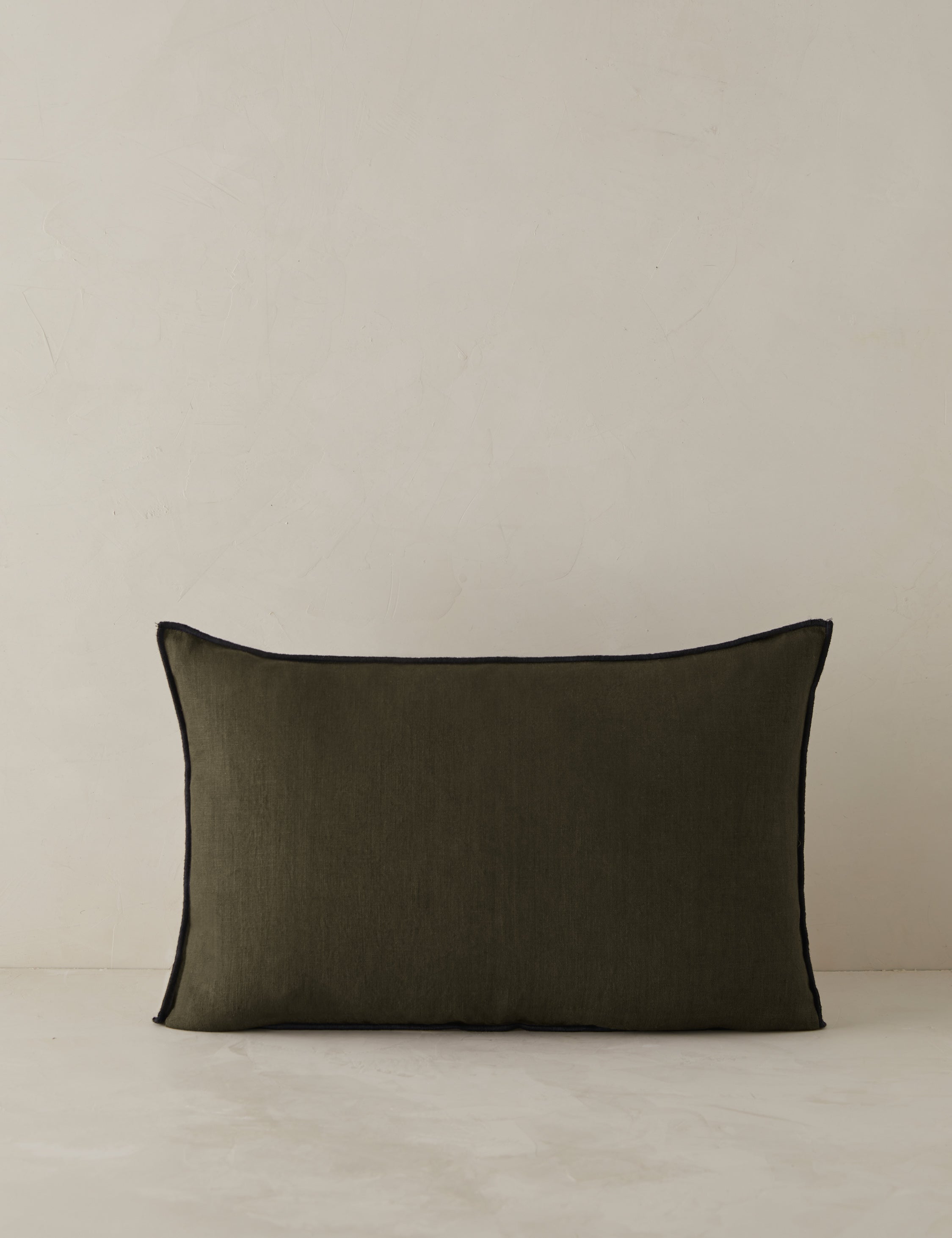 Lulu and Georgia Carys Contrast Linen Pillow - view 18