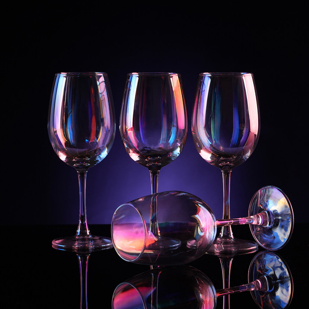Cpensus Rainbow Wine Glasses - Set of 4