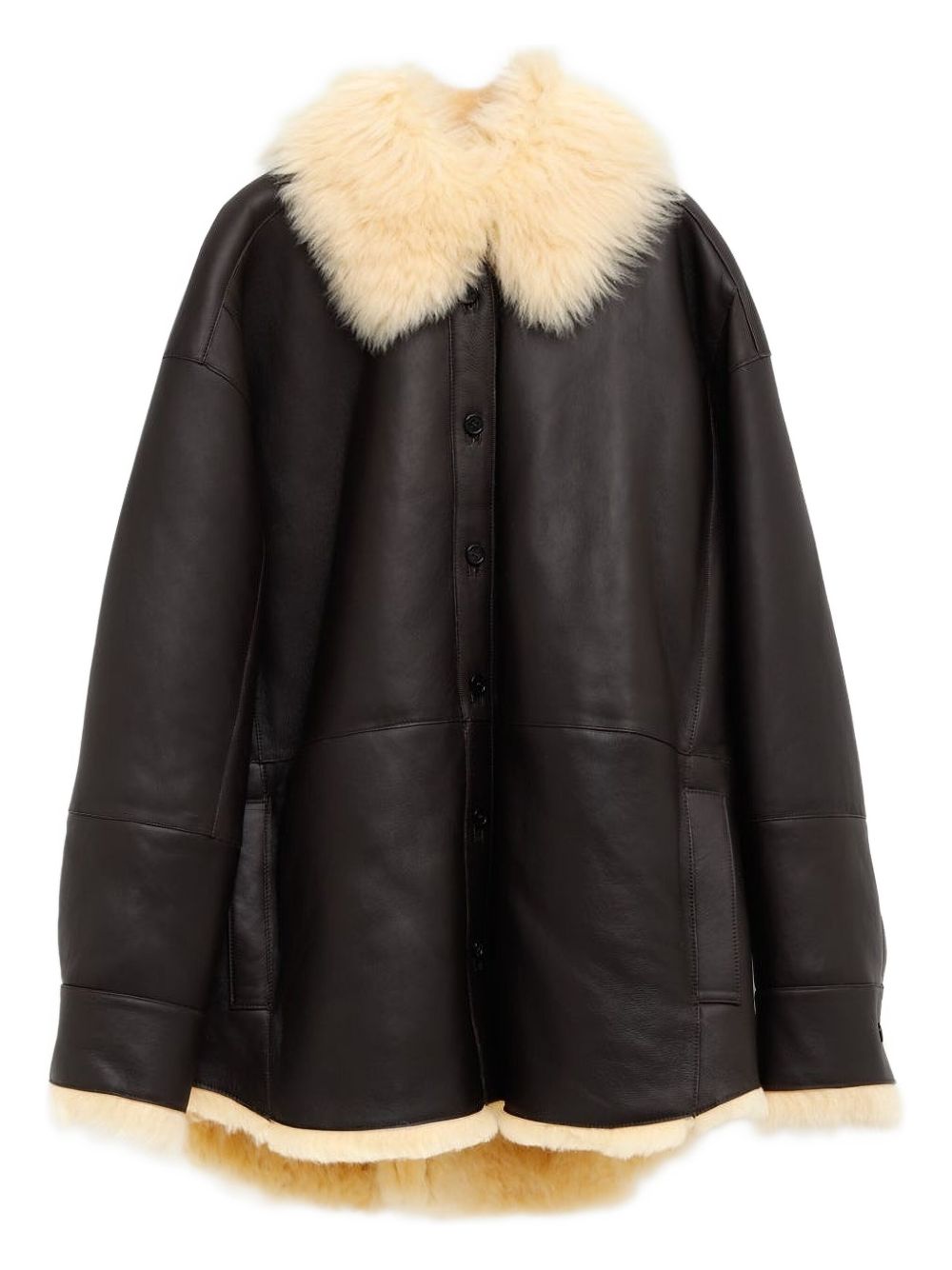 Acne Studios Leather shearling jacket – LAMB LEATHER 100%