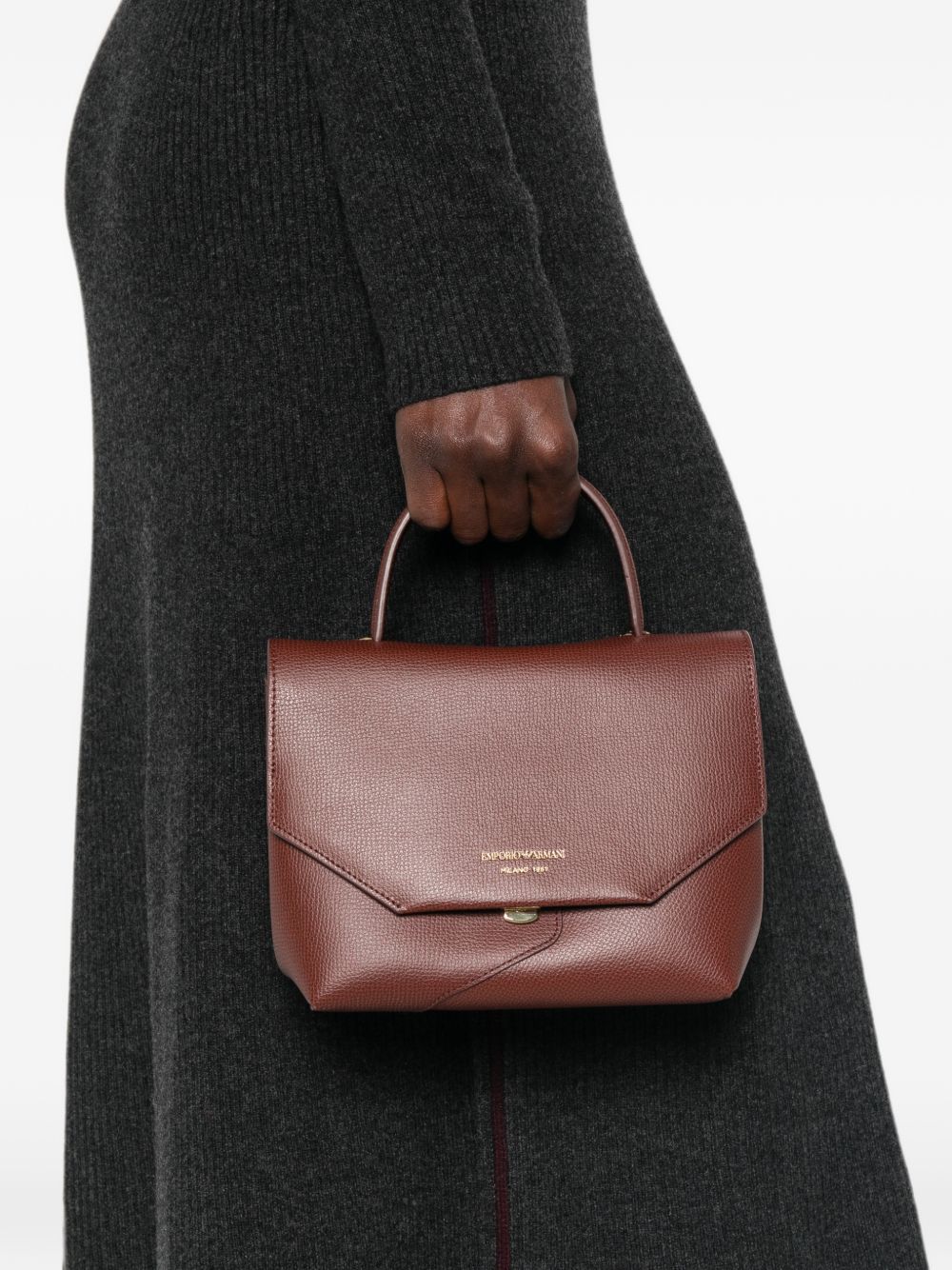 Emporio Armani Leather Top Handle Bag – 100% Bovine Leather - view 2