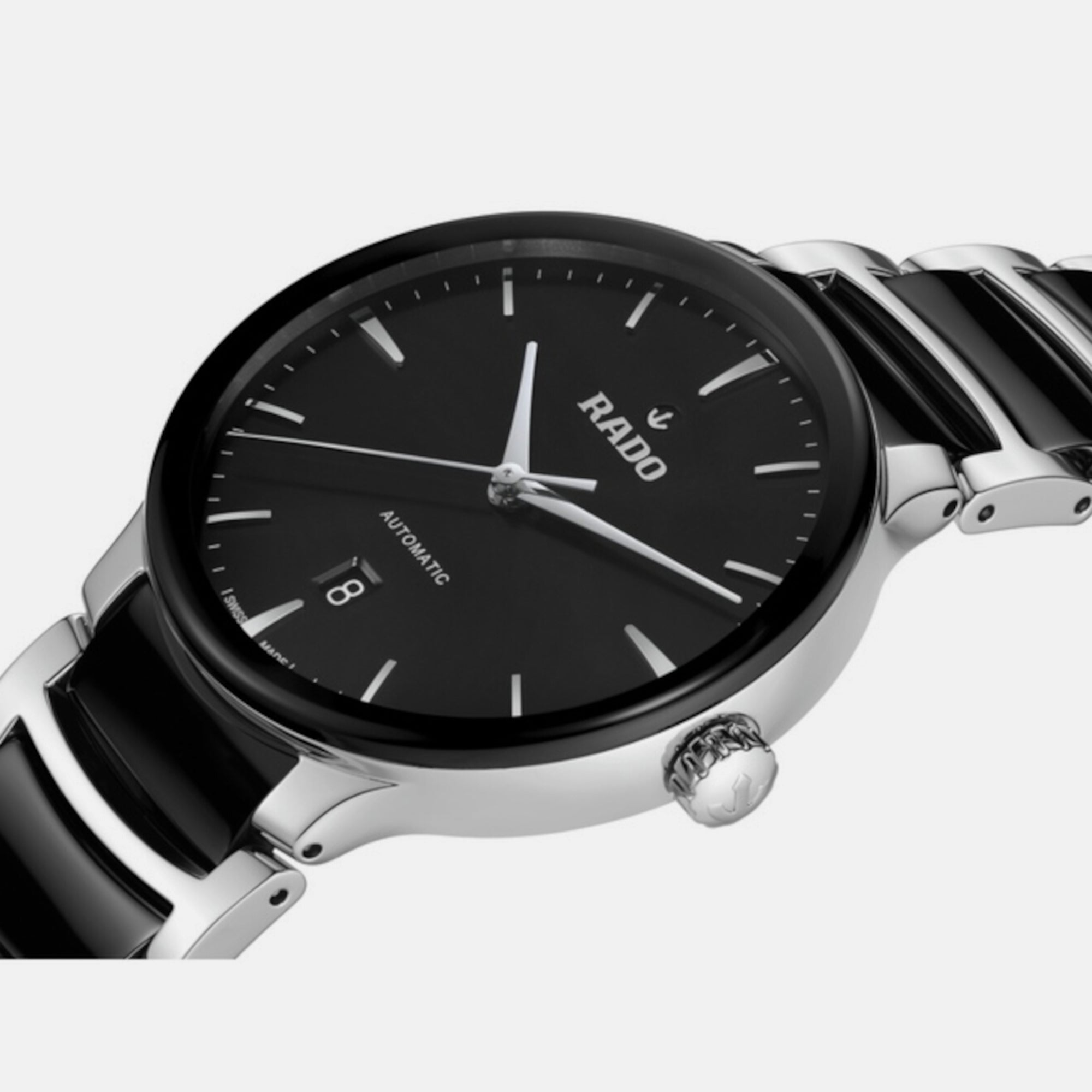 Rado Centrix Unisex Automatic Black Dial Analog Stainless Steel Watch R30018152 - view 2