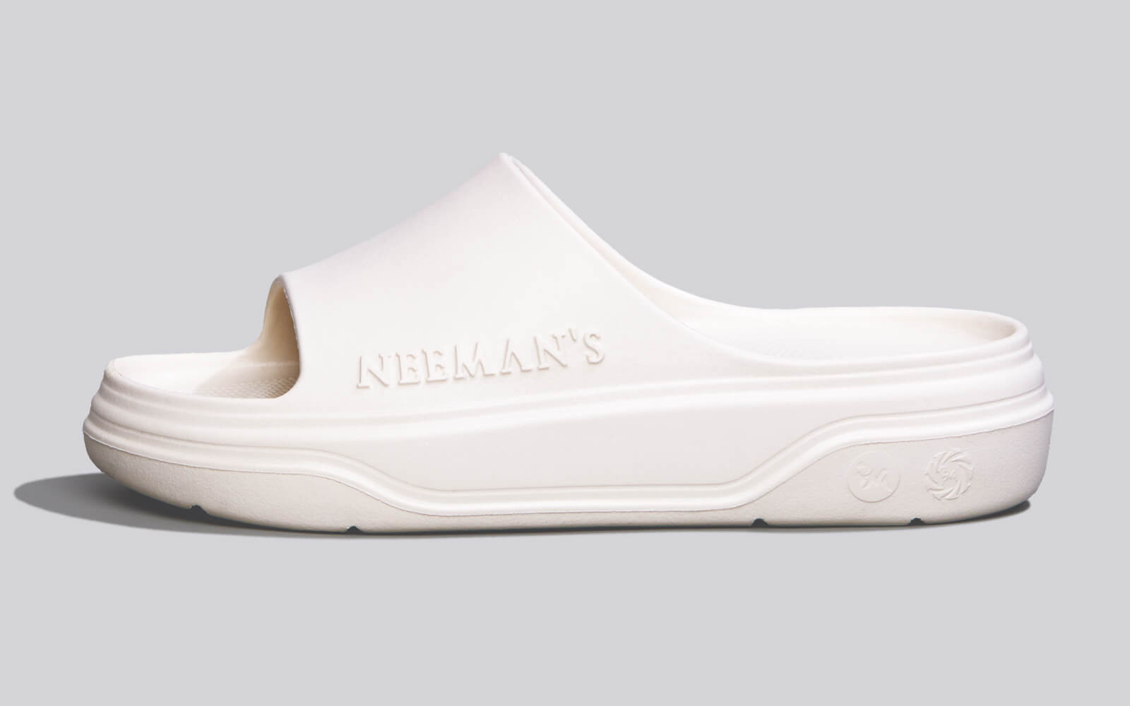 Neeman's Cushers Slides For Women : Ivory White - view 3