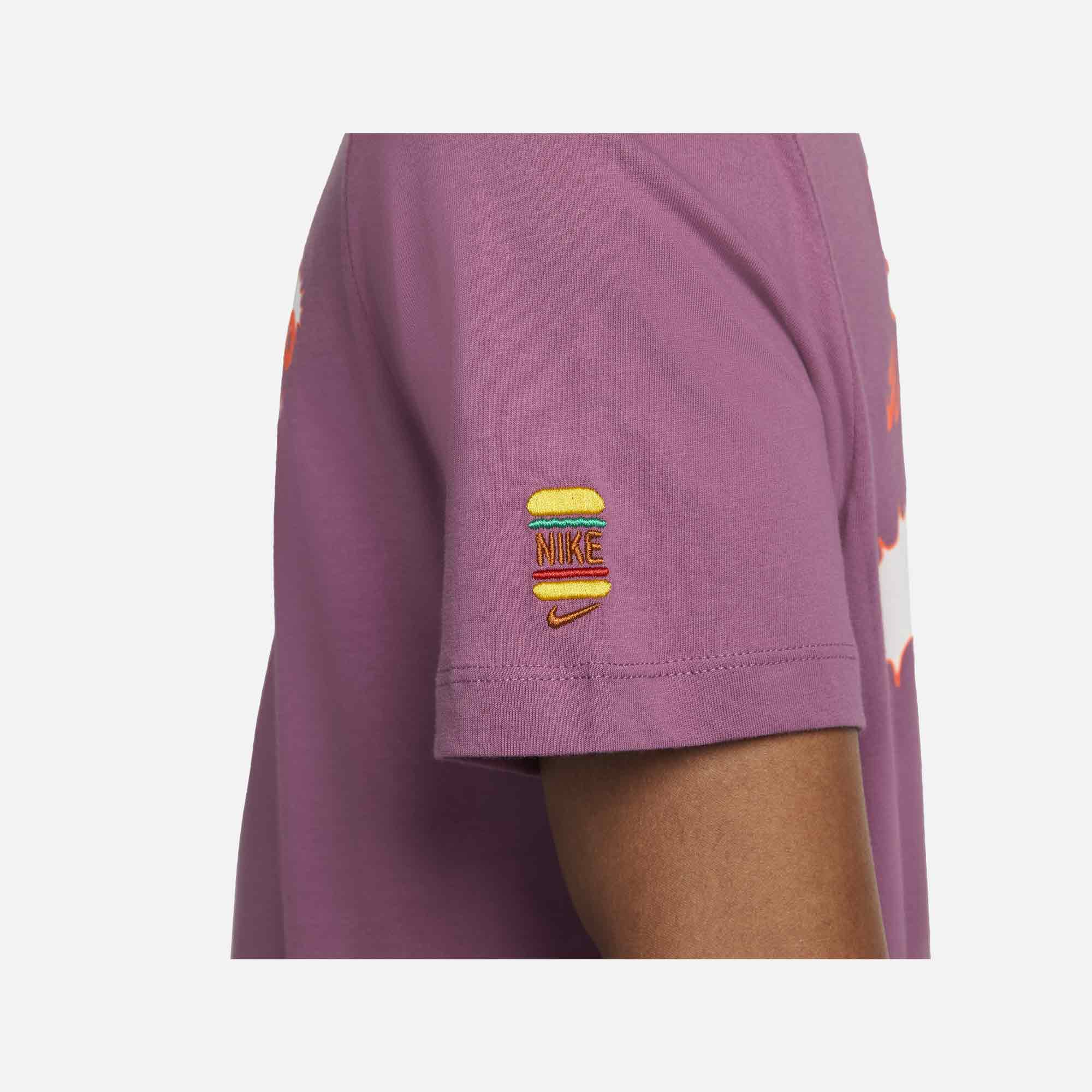 Nike | NSW T-SHIRT { LIGHT BORDEAUX - view 3
