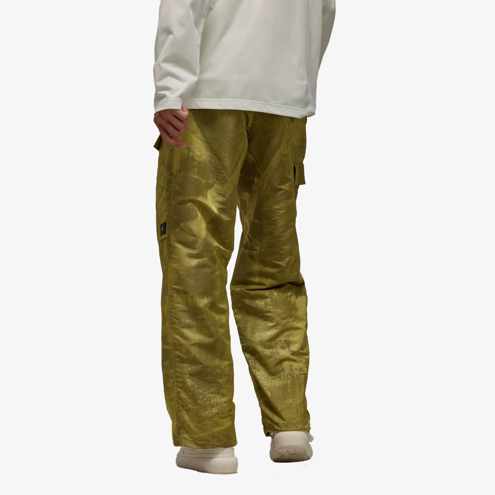 Y-3 | Lined Jacquard Ripstop Pants { Yellow/black - view 2