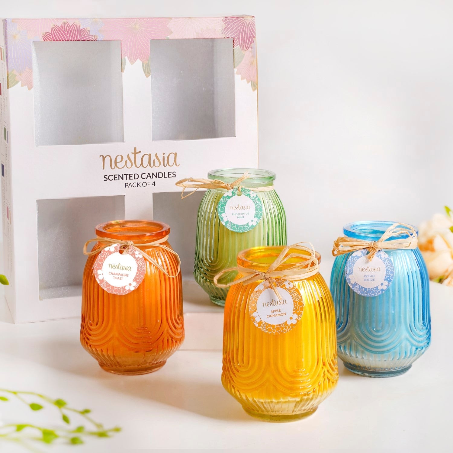 Nestasia Set Of 4 Fresh Vibes Scented Candle
