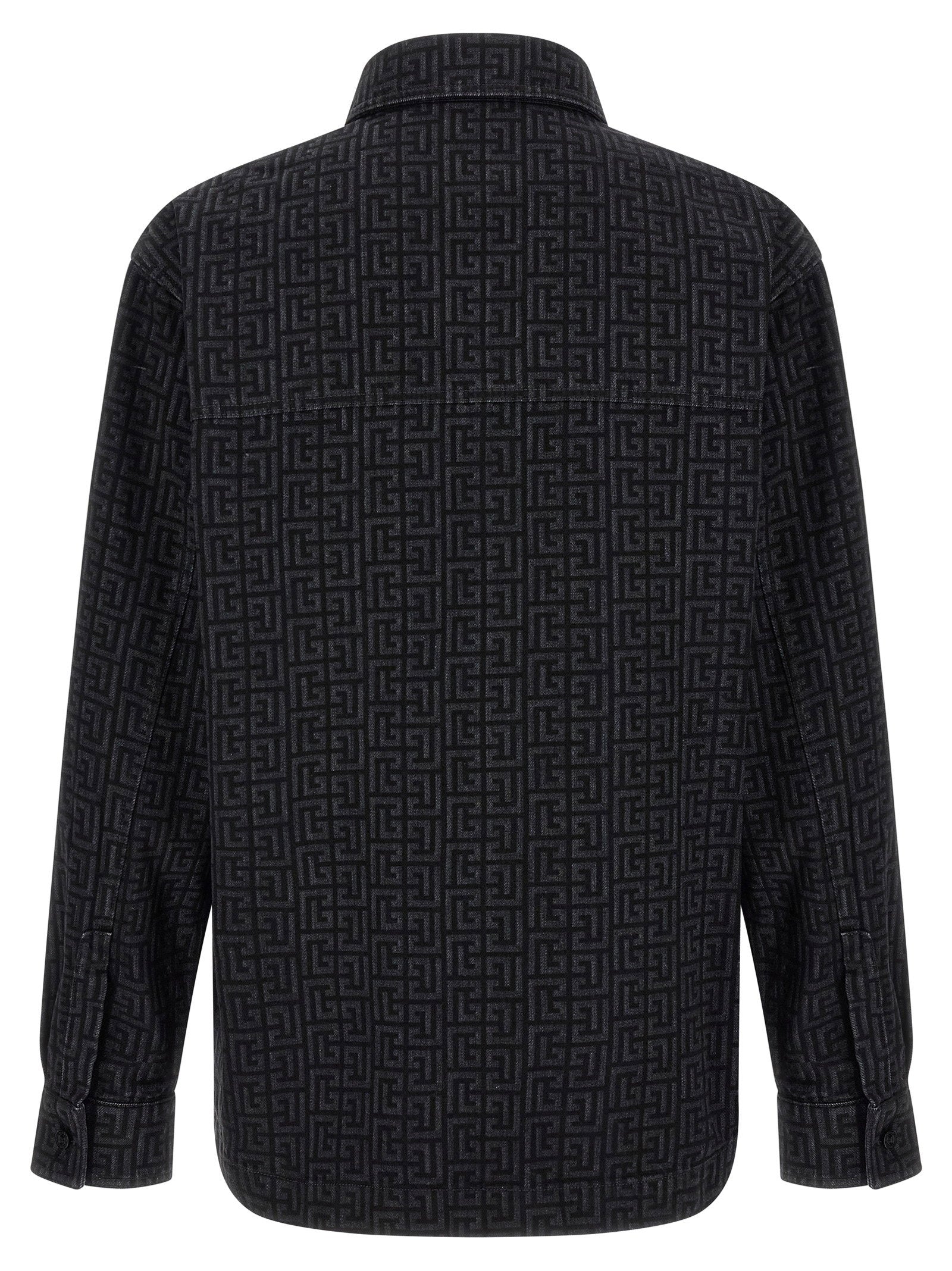 Balmain Monogram Pattern Overshirt – 100% cotton - view 2