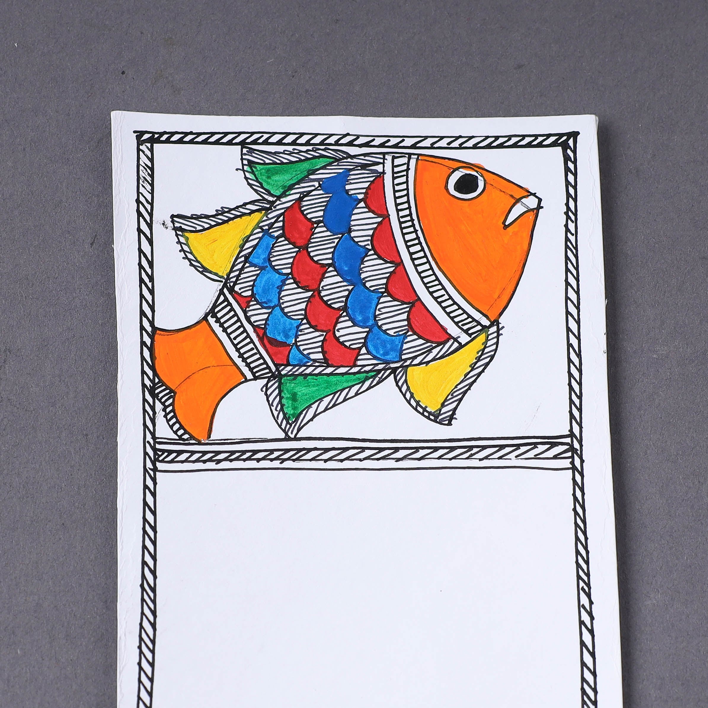 ITOKRI CRAFTS INITIATIVE Assorted - Madhubani Handpainted Post Card (3.5 x 5.5 in) - view 2