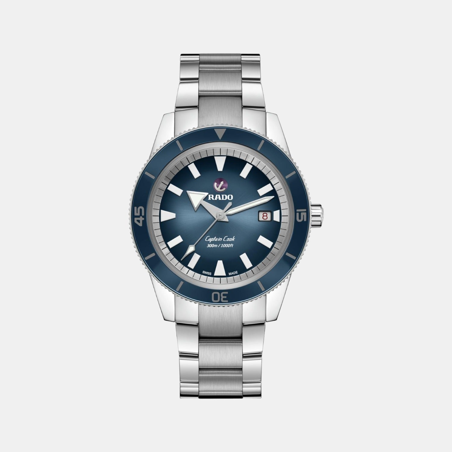 Rado Captain Cook Men Automatic Blue Dial Analog Stainless Steel Watch R32105203