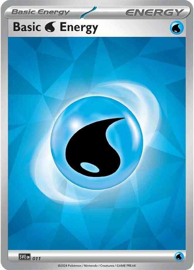 Pokémon Basic Water Energy - 011 - Common [sve-011] [Non-Holo]