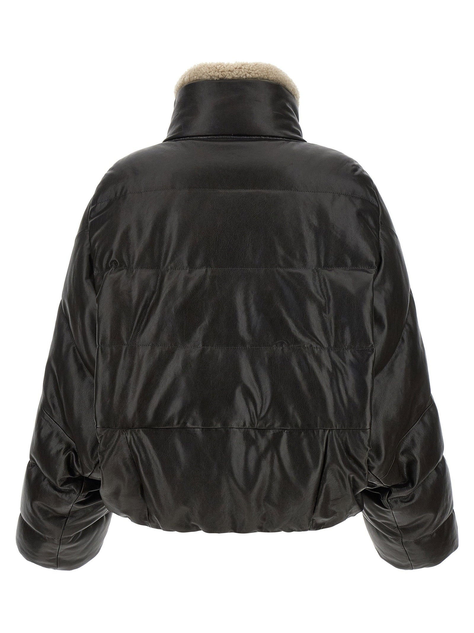 Brunello Cucinelli Padded Leather Jacket - view 2