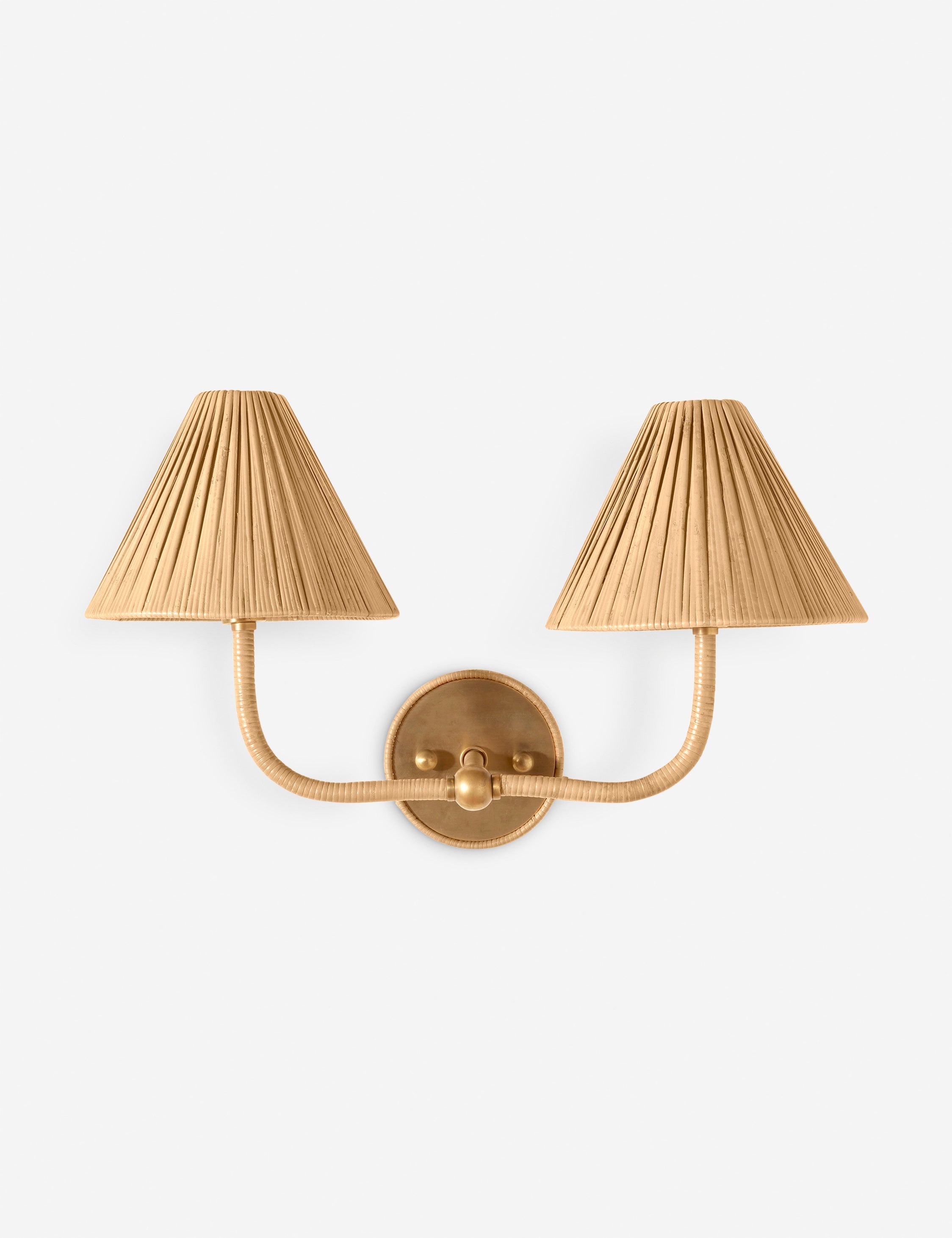 Lulu and Georgia Besson Double Sconce – Natural