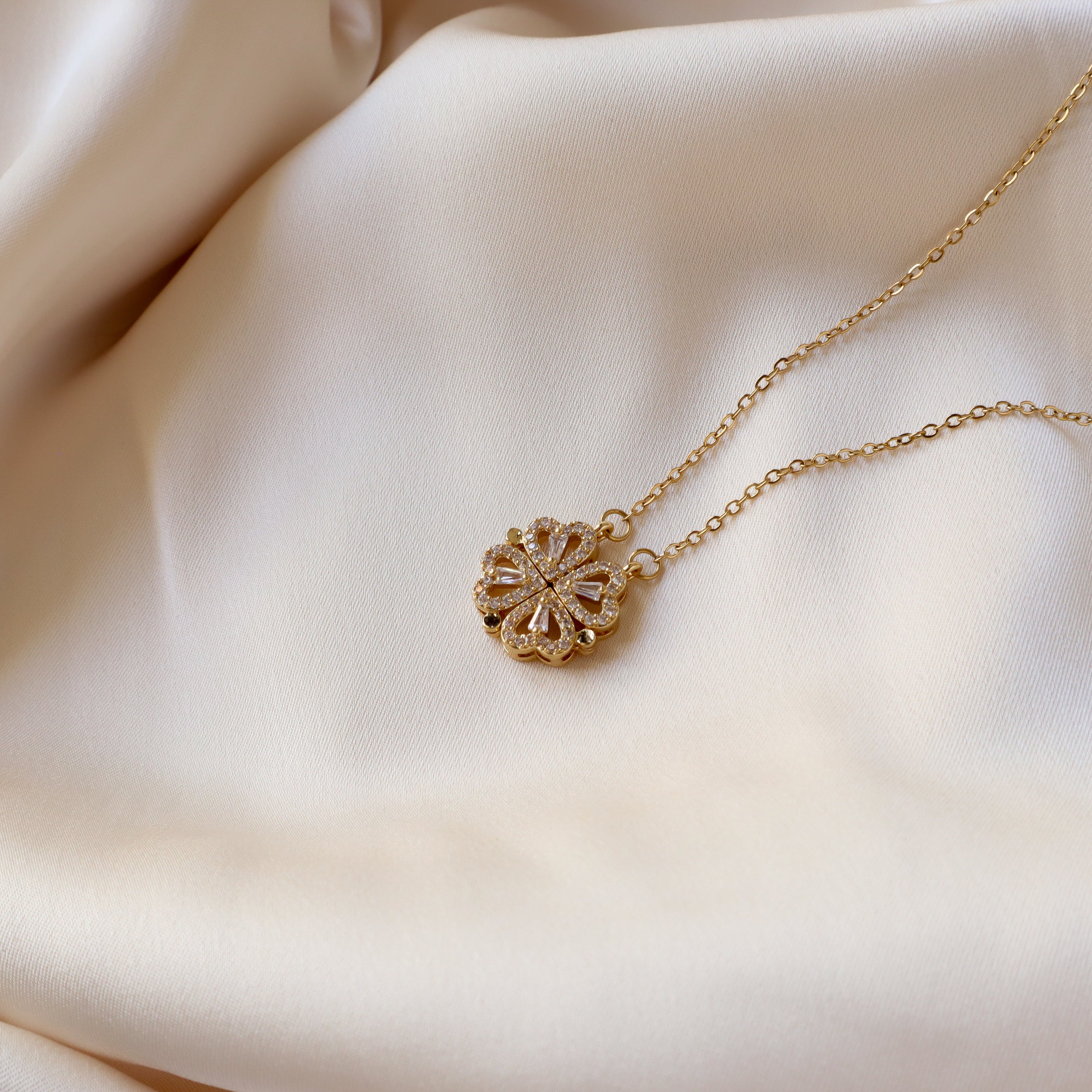 Ash Designs Clover 18K Gold Plated Necklace - view 4
