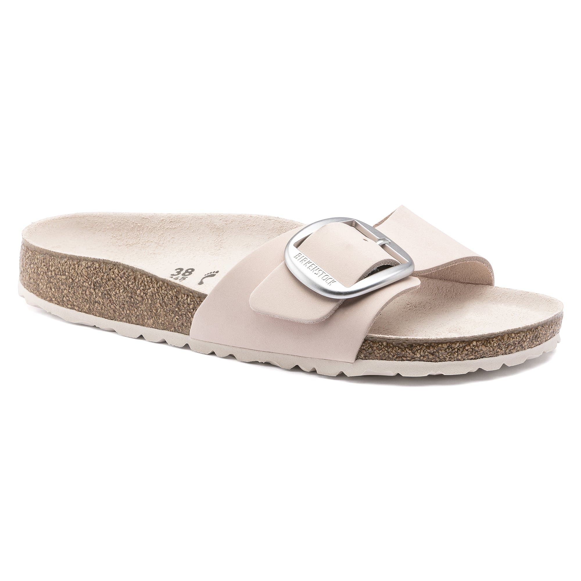 Birkenstock Madrid Big Buckle Nubuck Leather – Pink Pink/Light Rose - view 8