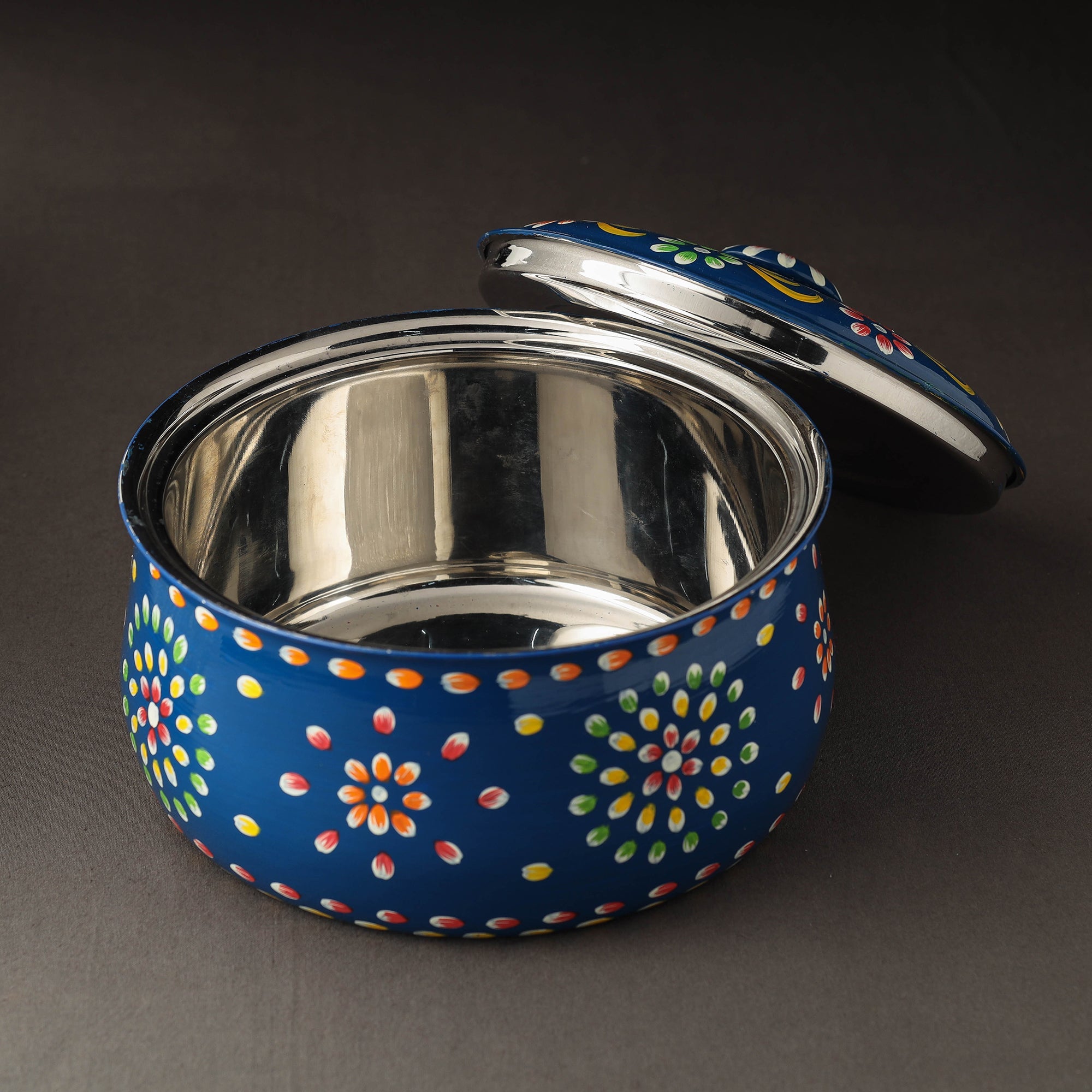 AAYAAS Banaras Handpainted Stainless Steel Casserole - view 2