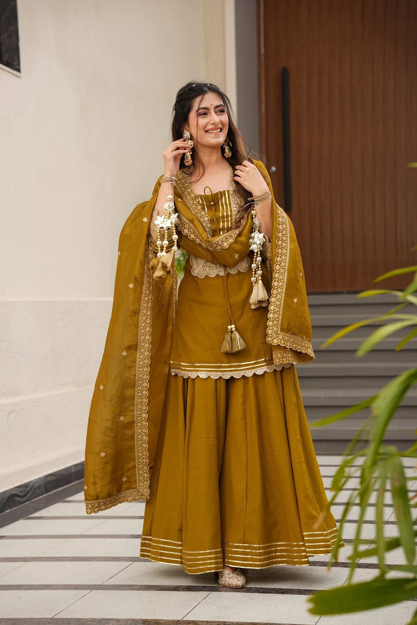 Idaho-o New Rustic elegance short kurta set