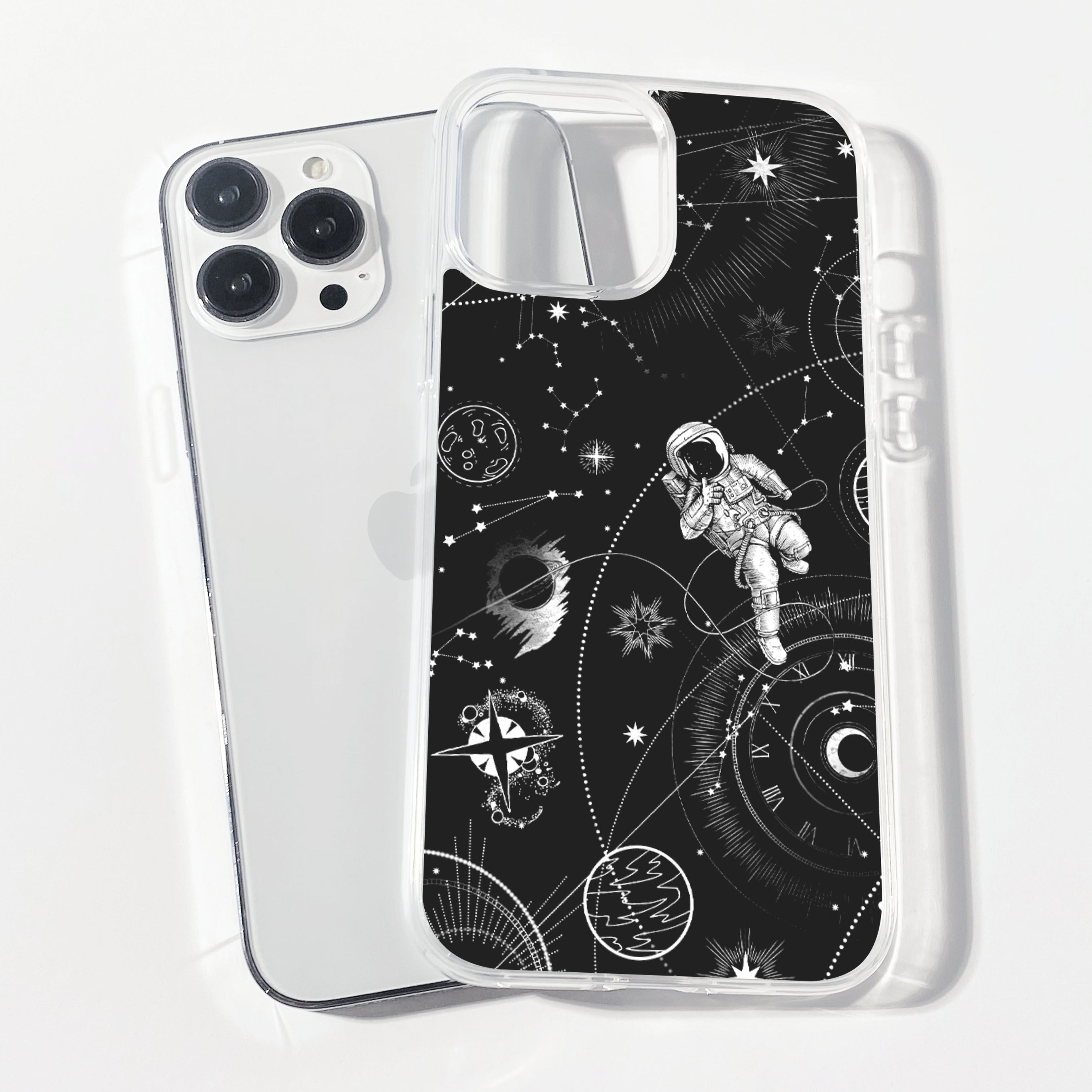 Casebasket Spacewave Clear Silicone Phone Cover